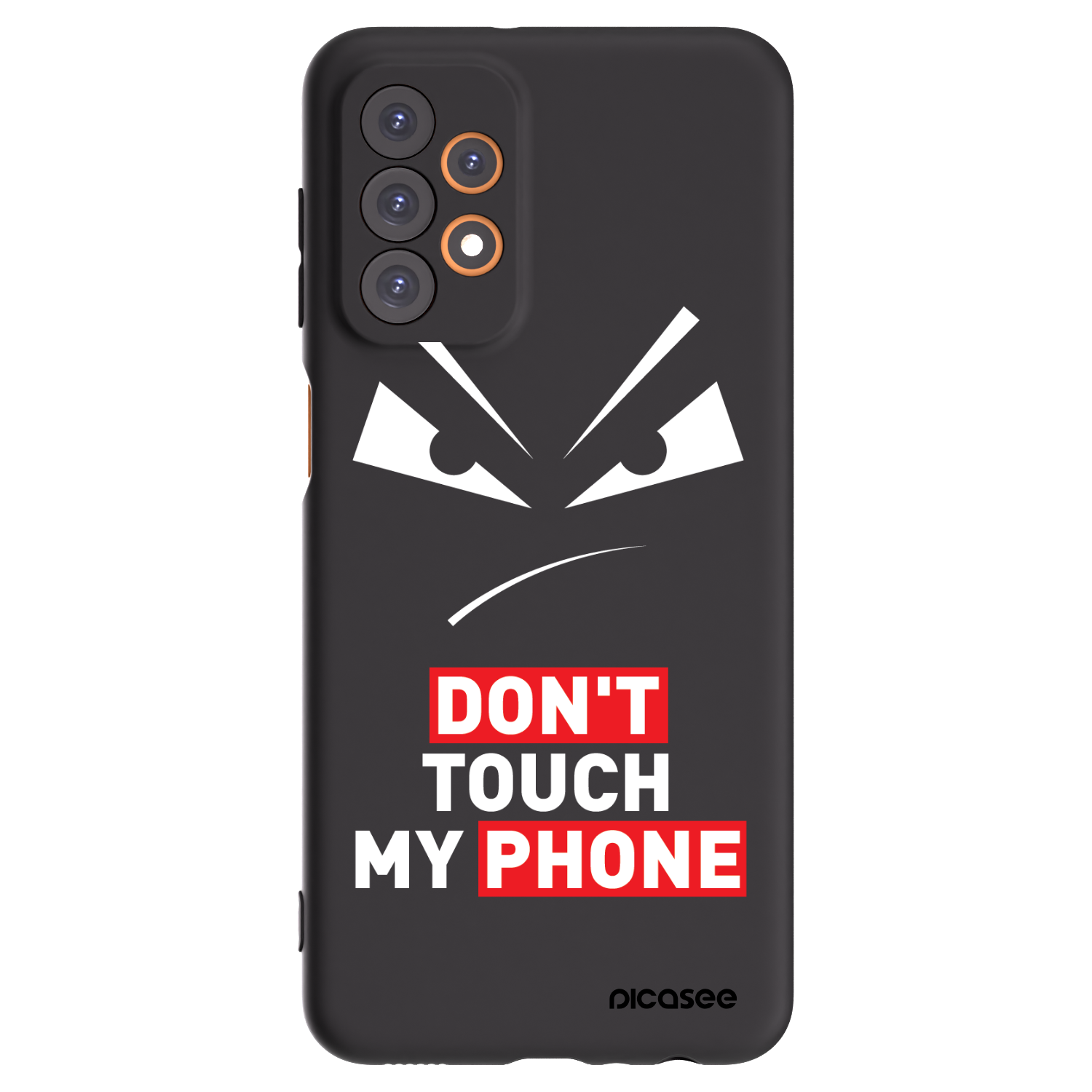 Picasee crna silikonska maskica za Samsung Galaxy A23 A235F 4G - Evil Eye - Transparent