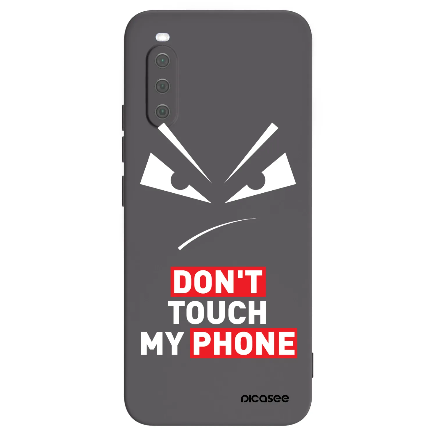Picasee crna silikonska maskica za Sony Xperia 10 III - Evil Eye - Transparent