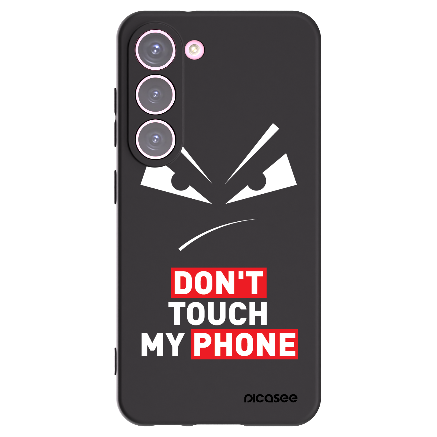 Picasee crna silikonska maskica za Samsung Galaxy S23 5G - Evil Eye - Transparent