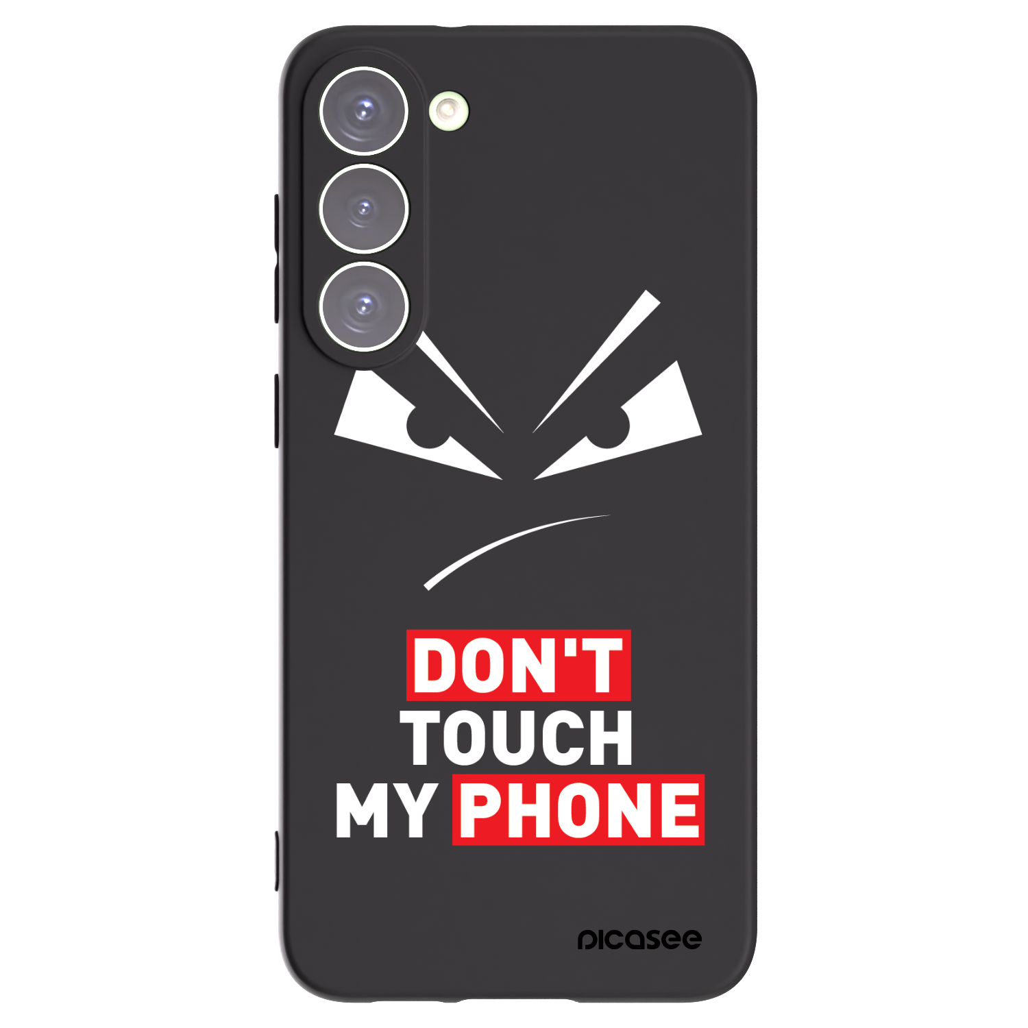 Picasee crna silikonska maskica za Samsung Galaxy S23+ 5G - Evil Eye - Transparent