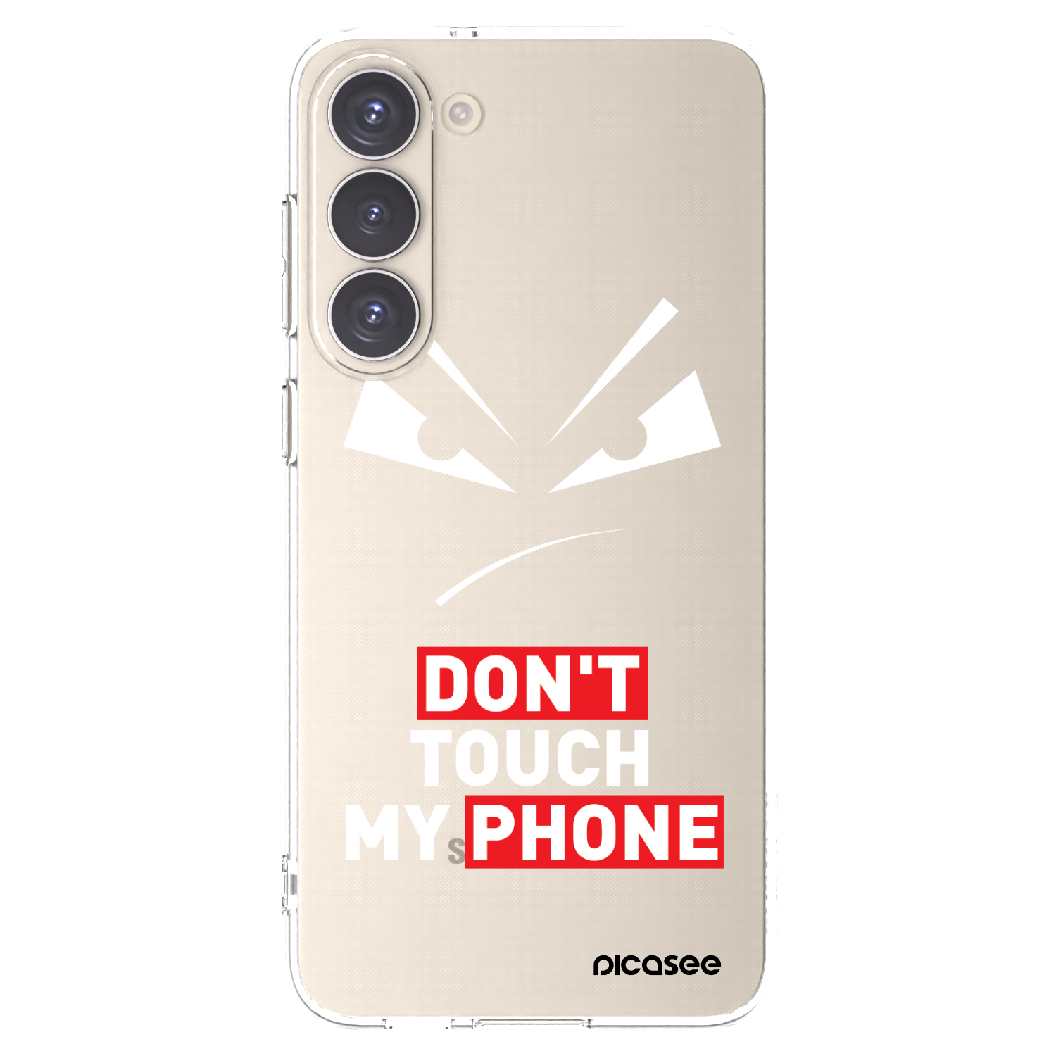 Picasee silikonska prozirna maskica za Samsung Galaxy S23+ 5G - Evil Eye - Transparent