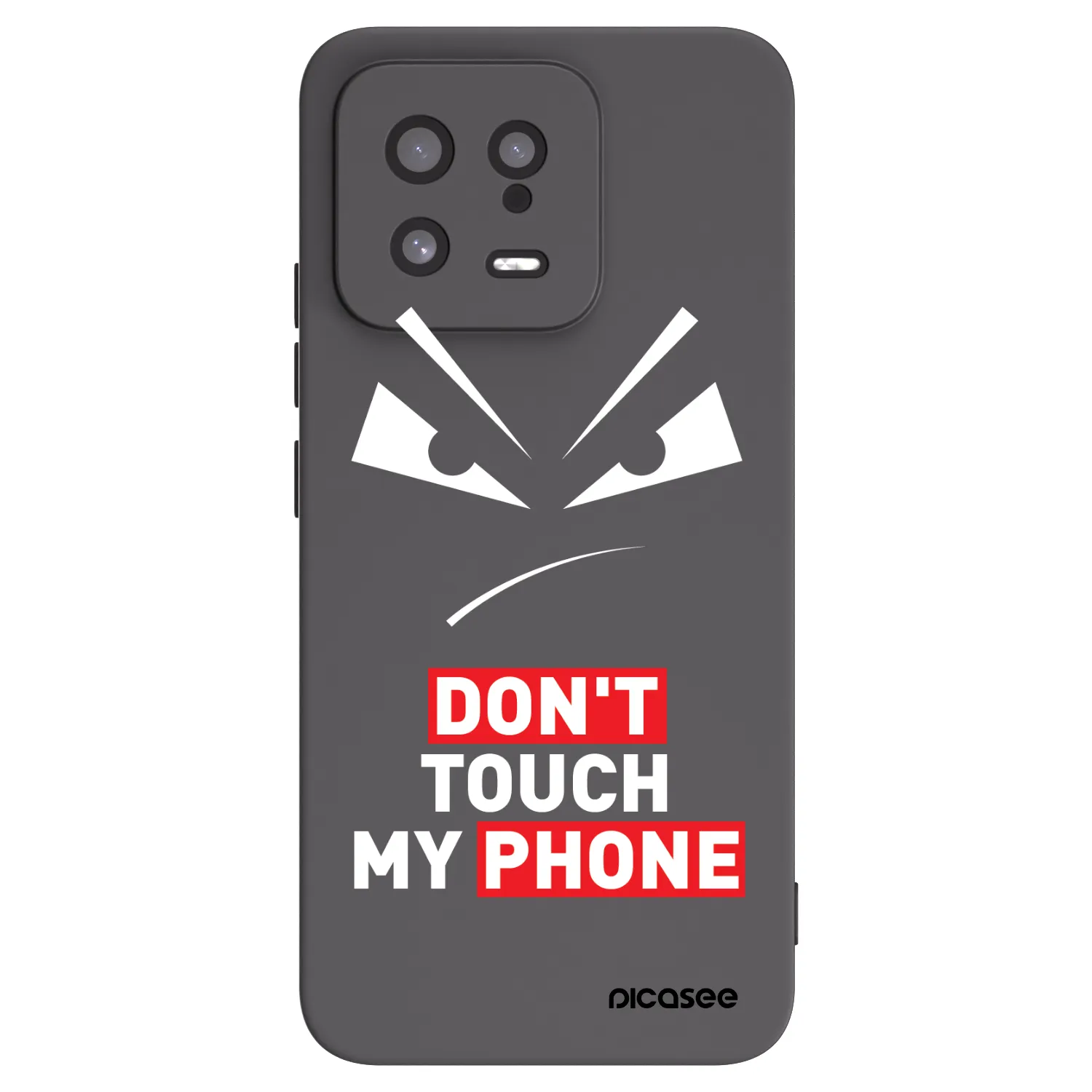 Picasee crna silikonska maskica za Xiaomi 13 - Evil Eye - Transparent