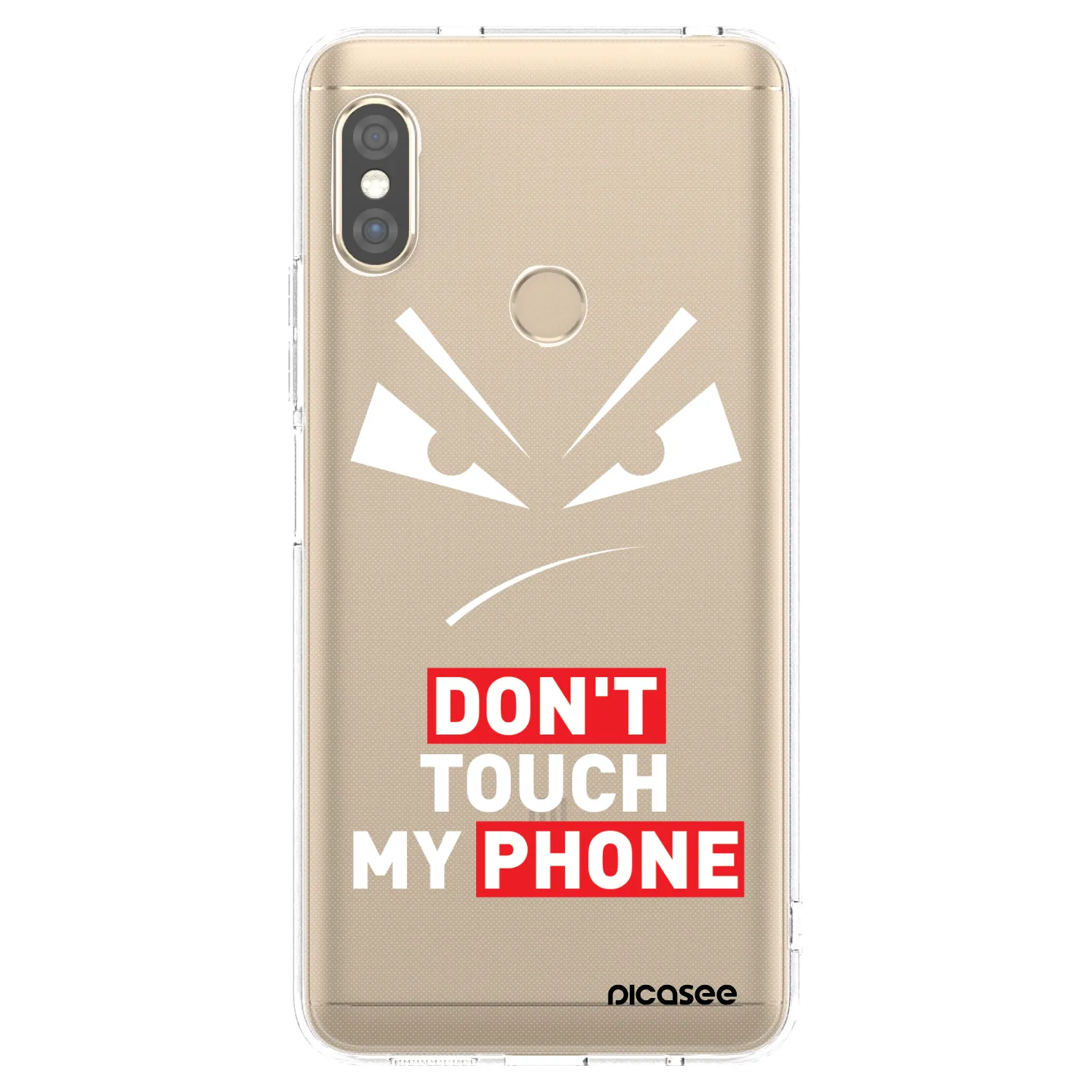 Picasee silikonska prozirna maskica za Xiaomi Redmi Note 5 Global - Evil Eye - Transparent