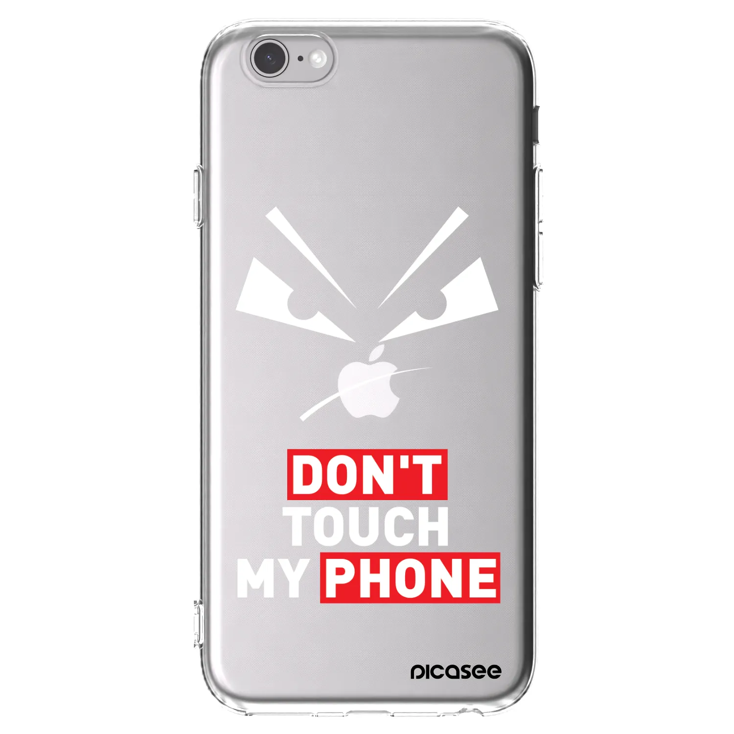 Picasee silikonska prozirna maskica za Apple iPhone 6/6S - Evil Eye - Transparent