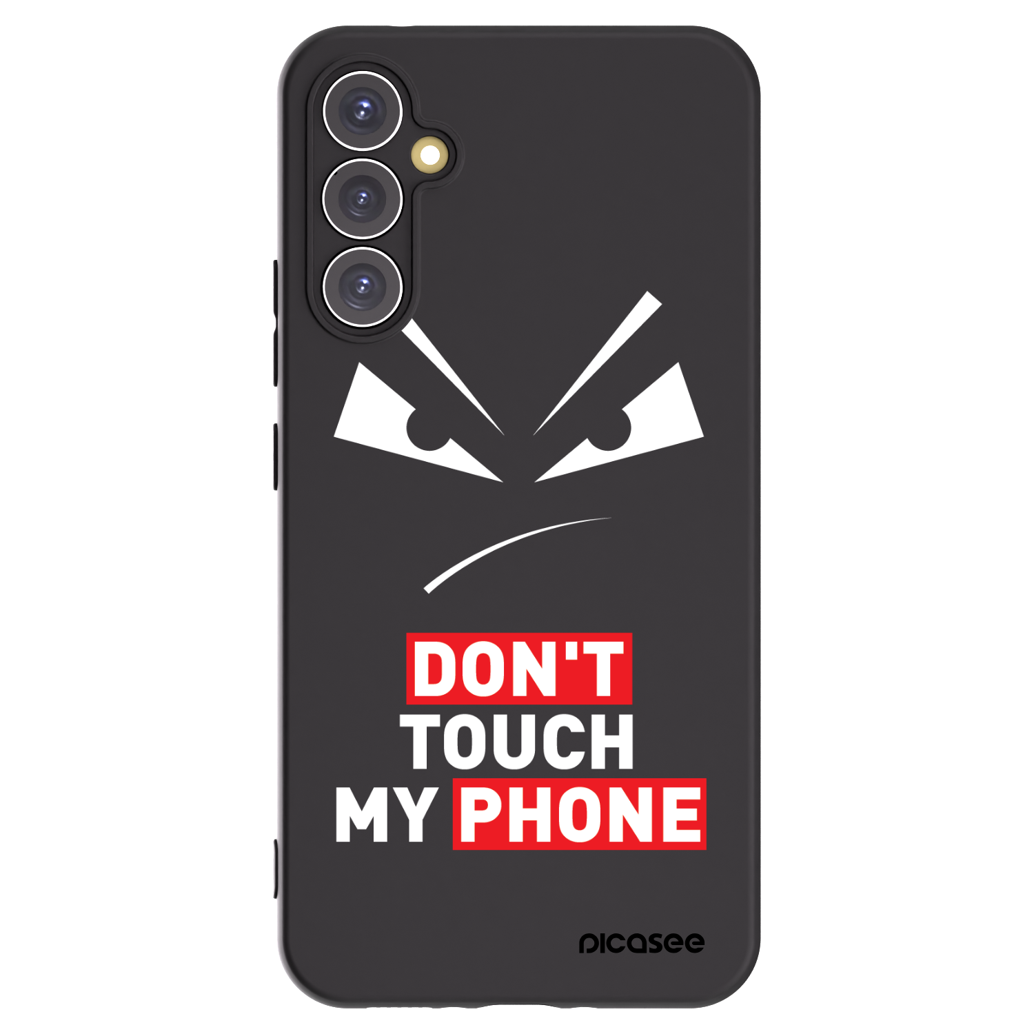 Picasee crna silikonska maskica za Samsung Galaxy A34 5G A346B - Evil Eye - Transparent