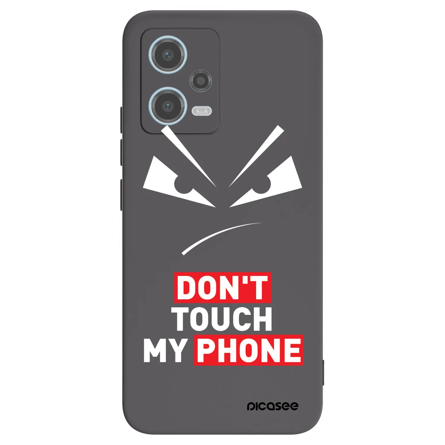 Picasee crna silikonska maskica za Xiaomi Redmi Note 12 5G - Evil Eye - Transparent