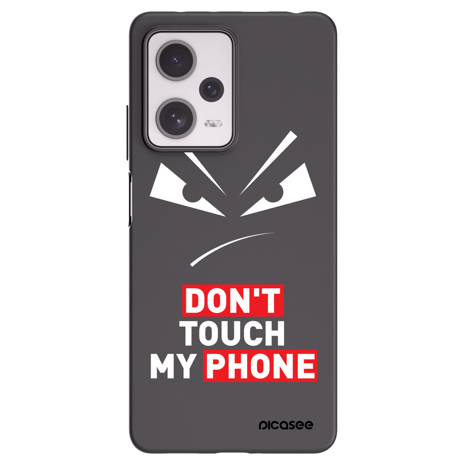 Picasee crna silikonska maskica za Xiaomi Redmi Note 12 Pro+ 5G - Evil Eye - Transparent
