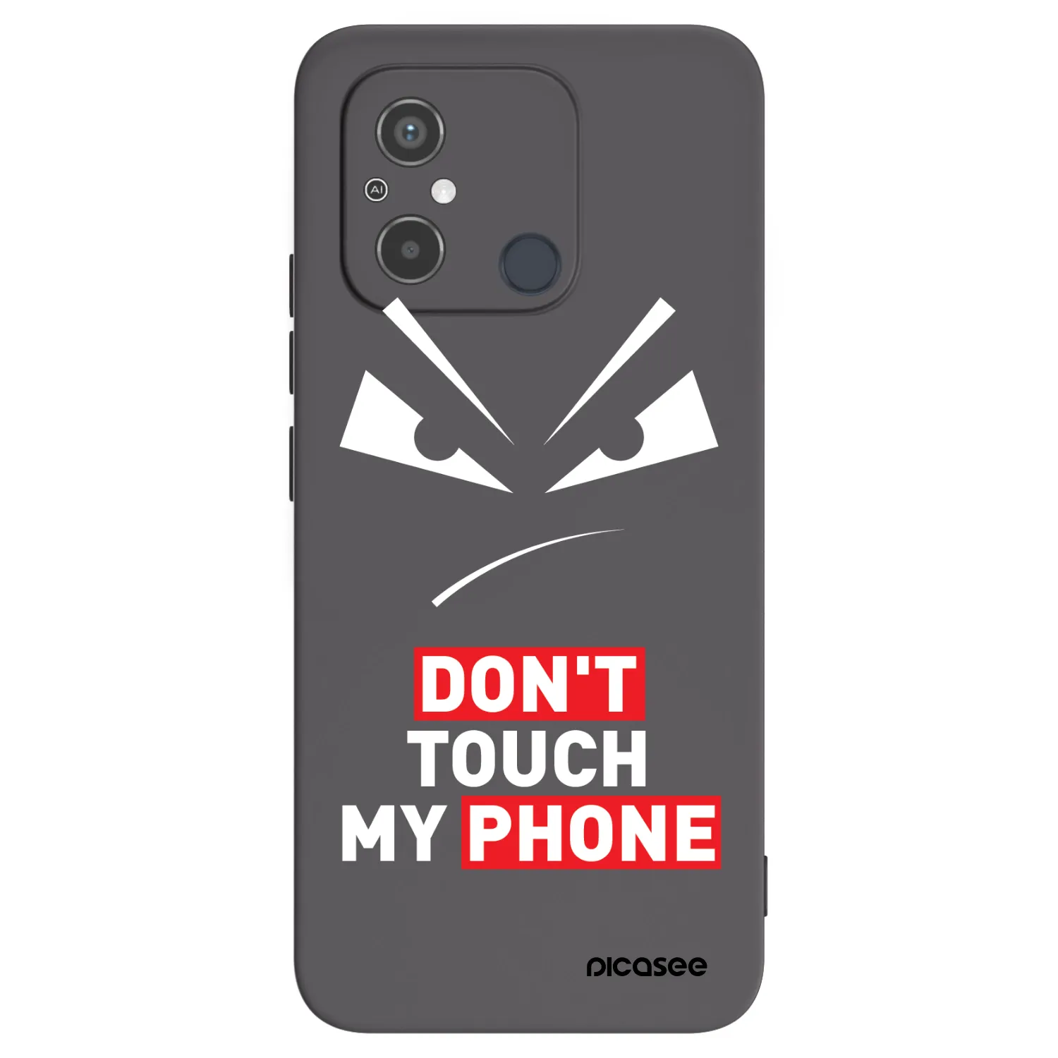Picasee crna silikonska maskica za Xiaomi Redmi 12C - Evil Eye - Transparent