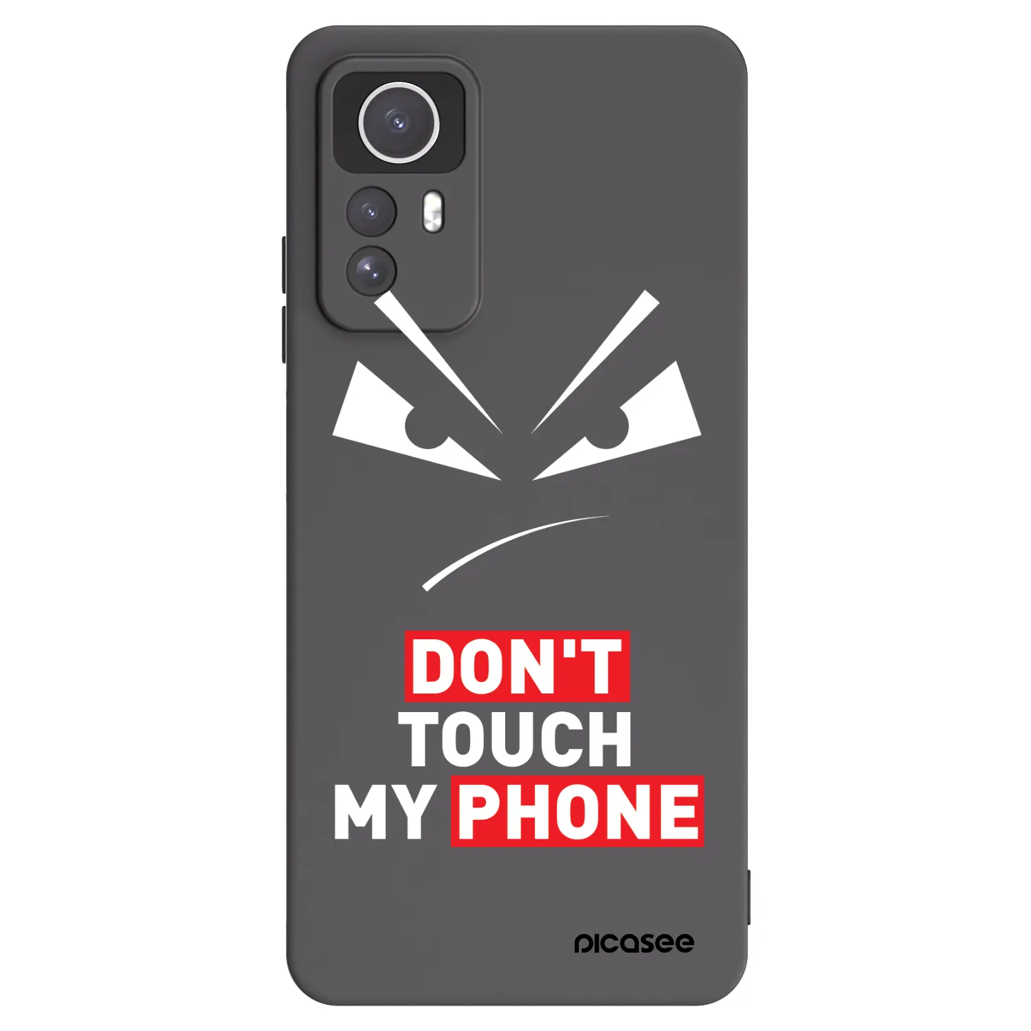 Picasee crna silikonska maskica za Xiaomi Redmi Note 12S - Evil Eye - Transparent