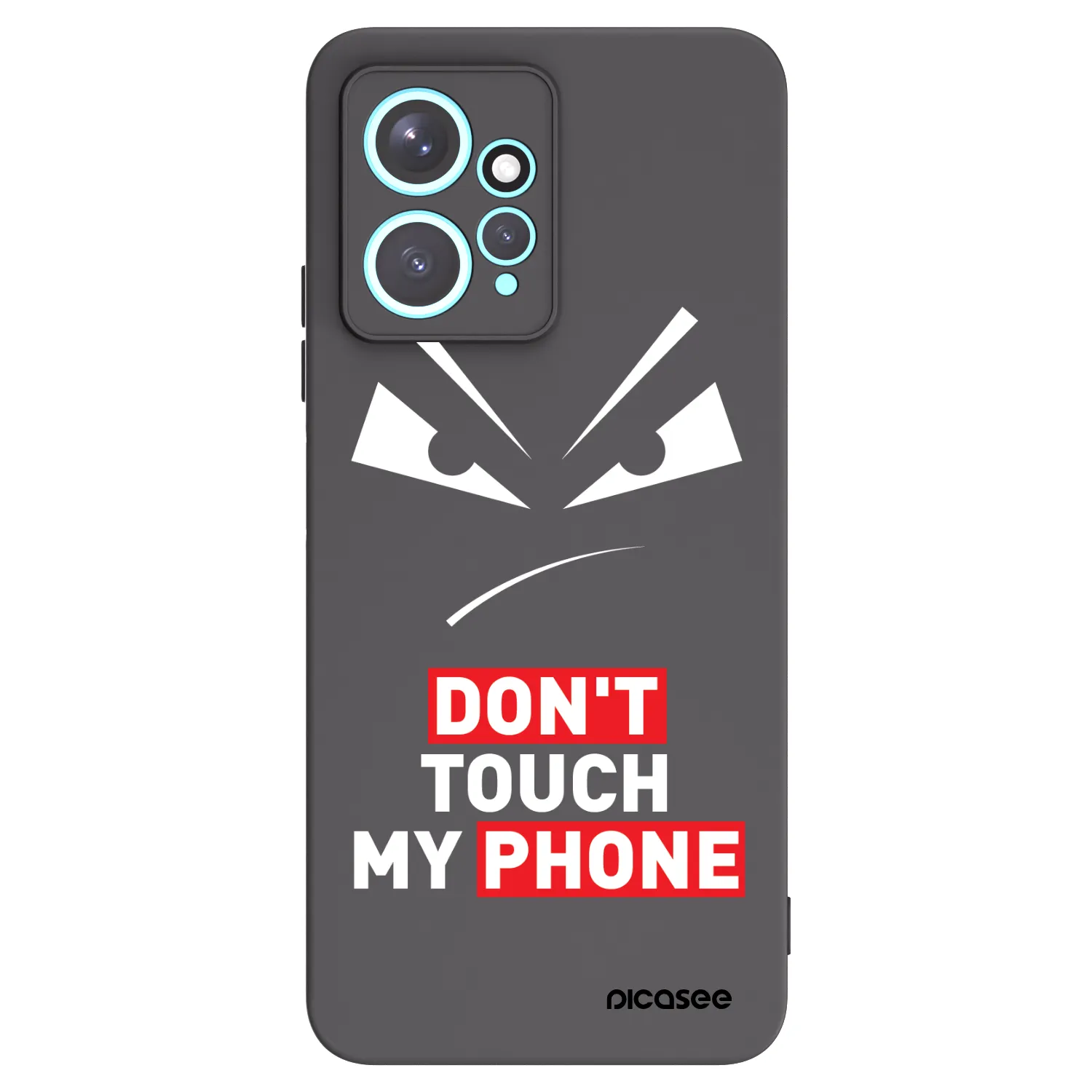 Picasee crna silikonska maskica za Xiaomi Redmi Note 12 4G - Evil Eye - Transparent