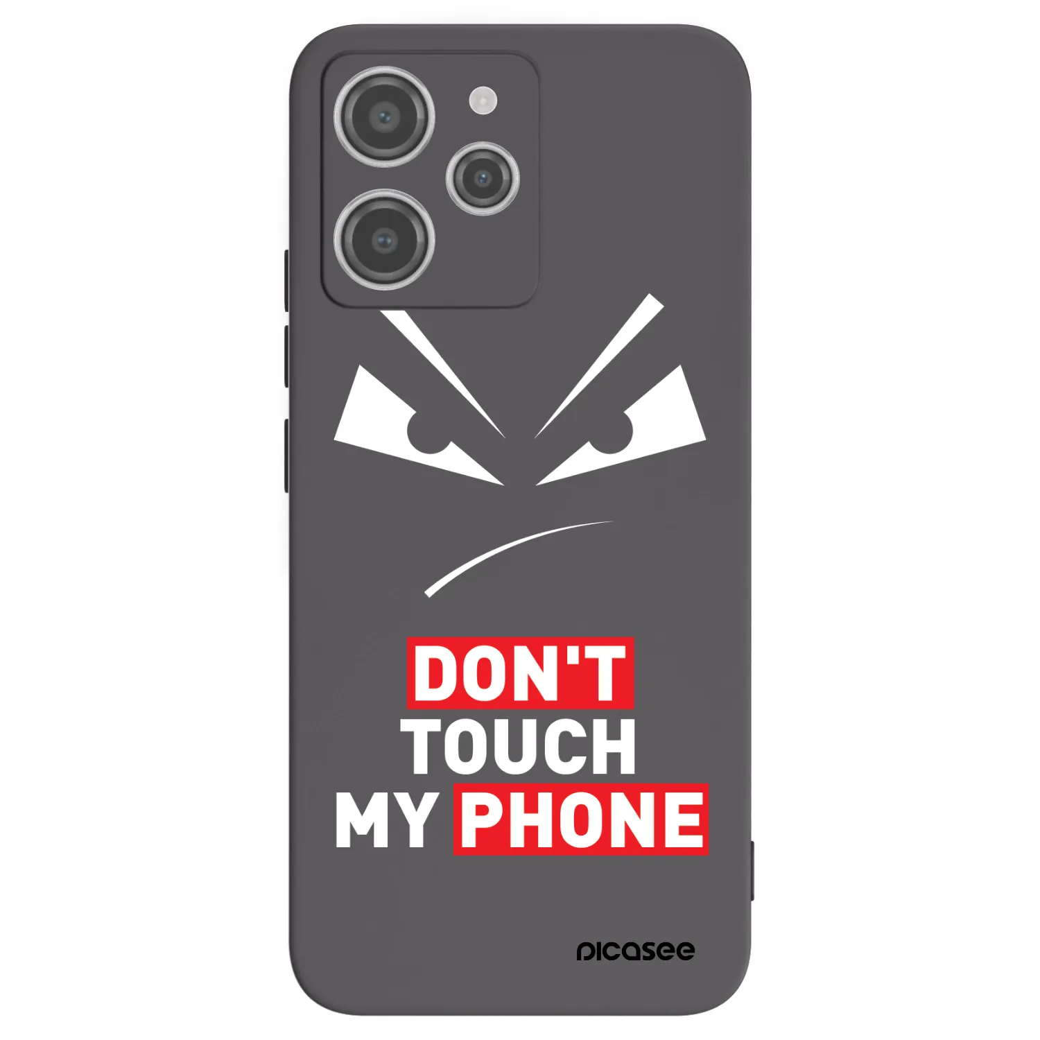 Picasee crna silikonska maskica za Xiaomi Redmi 12 4G - Evil Eye - Transparent