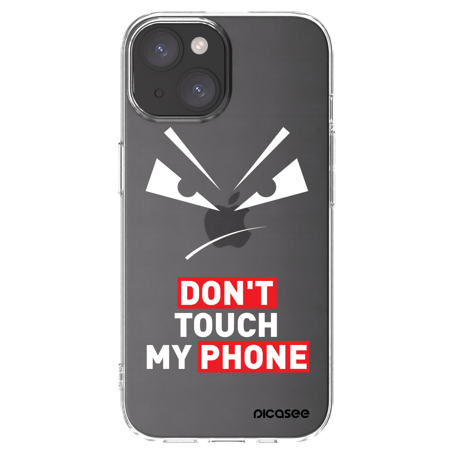 Picasee silikonska prozirna maskica za Apple iPhone 15 - Evil Eye - Transparent