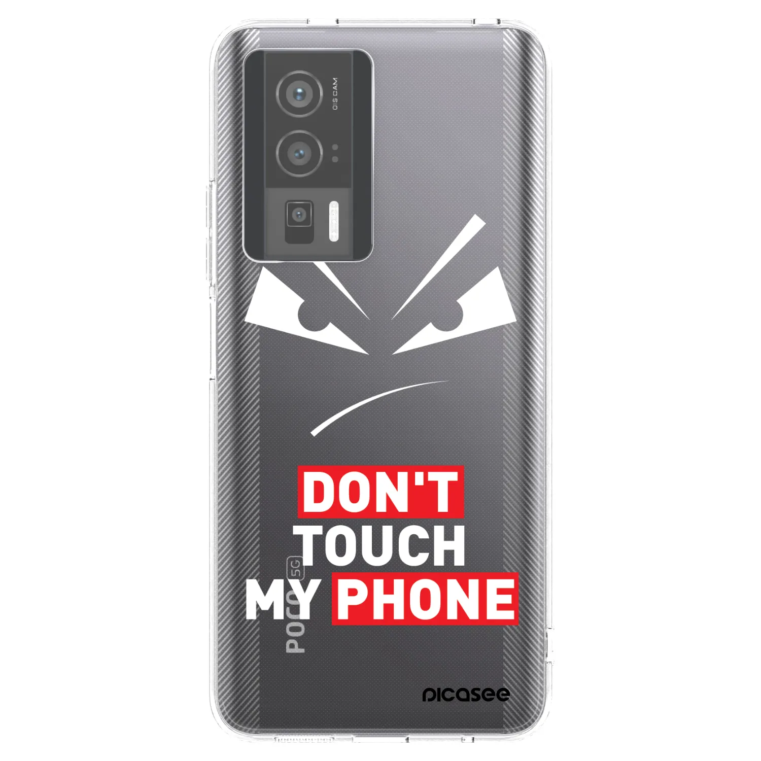 Picasee silikonska prozirna maskica za Xiaomi Poco F5 Pro 5G - Evil Eye - Transparent