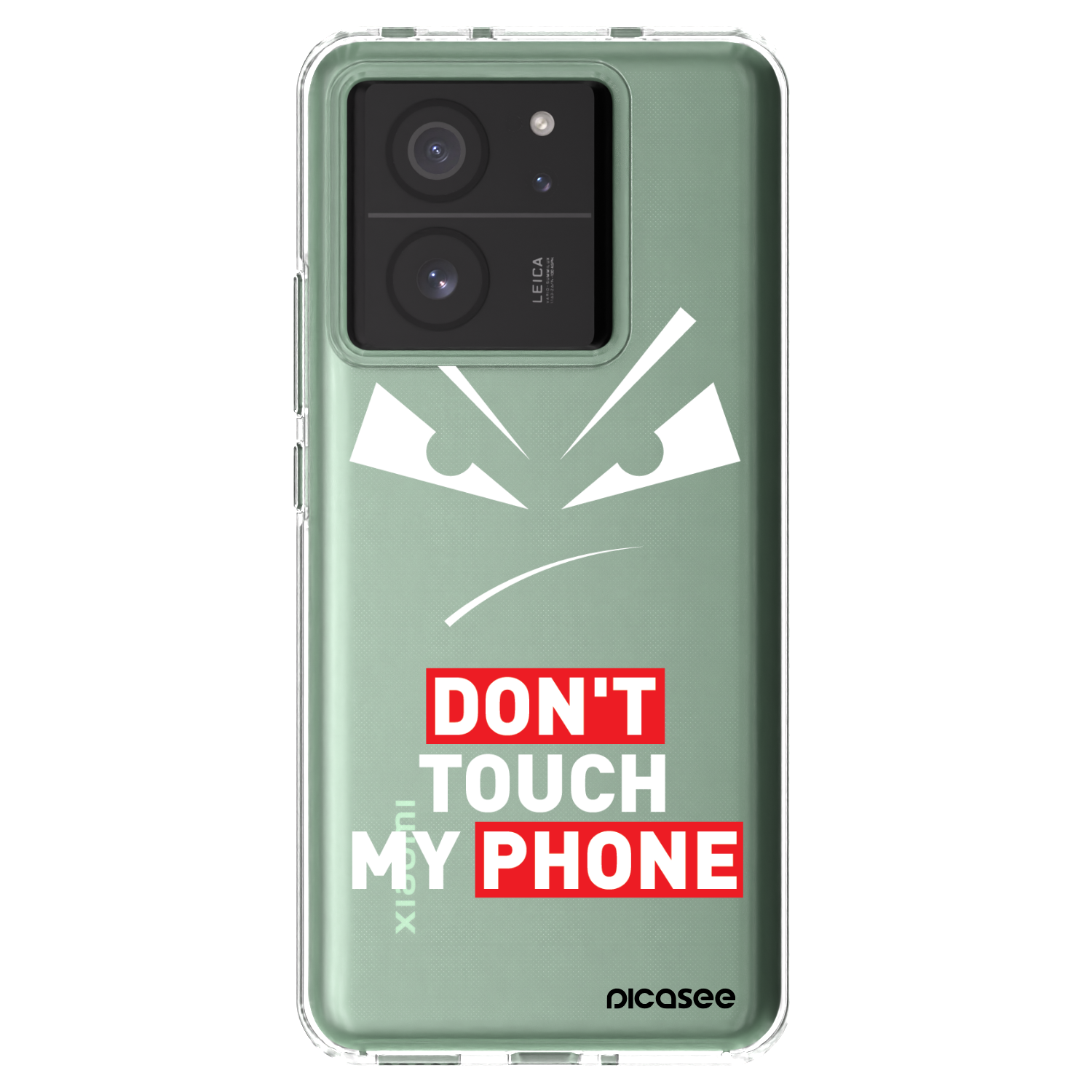 Picasee silikonska prozirna maskica za Xiaomi 13T - Evil Eye - Transparent