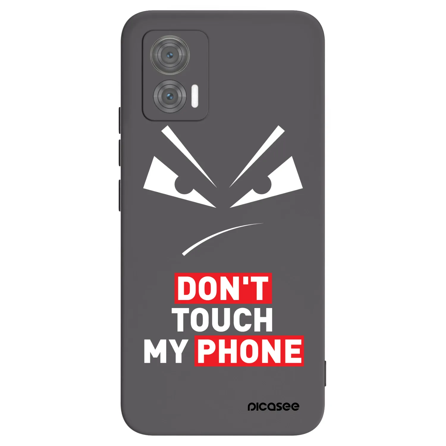 Picasee crna silikonska maskica za Motorola Edge 30 Neo - Evil Eye - Transparent