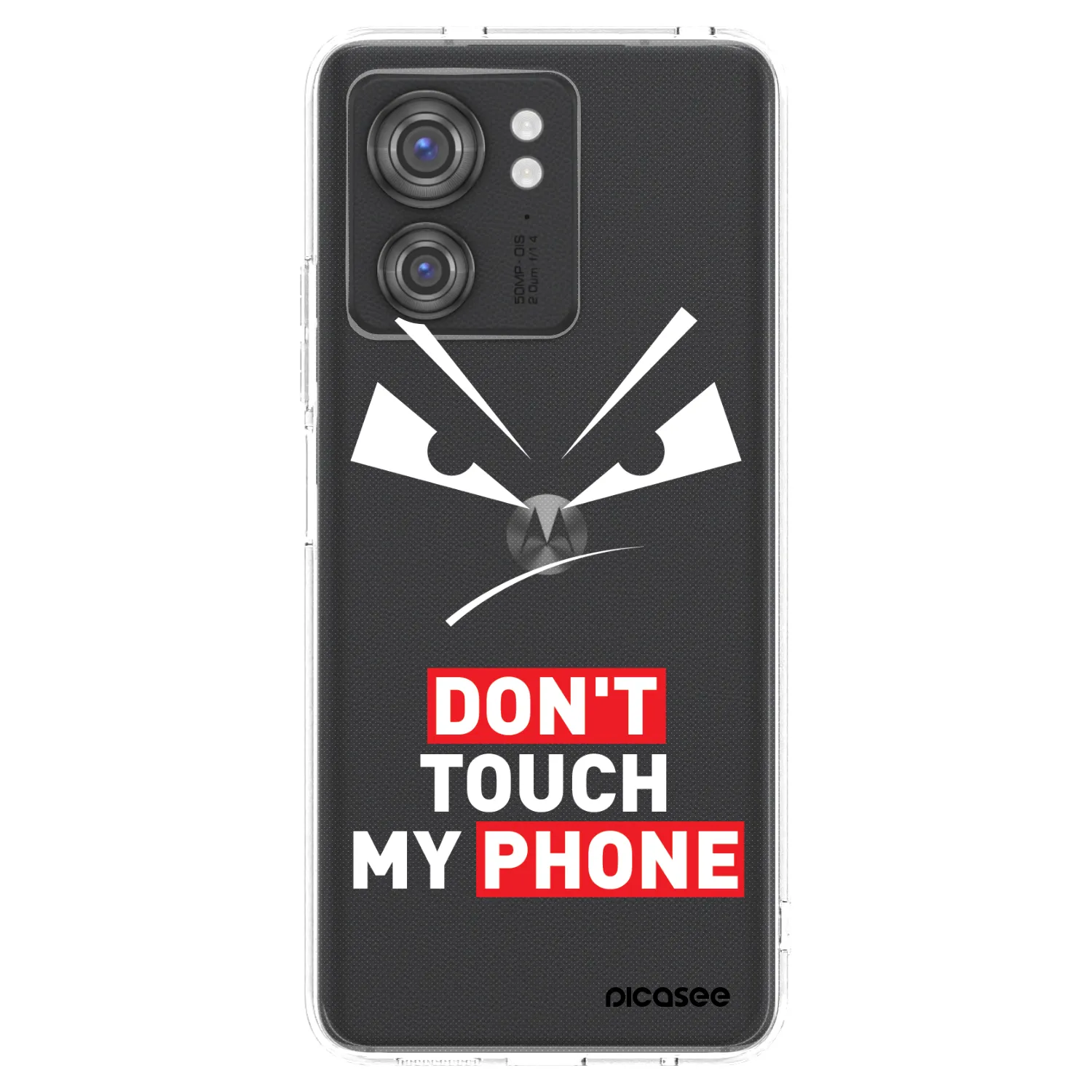 Picasee silikonska prozirna maskica za Motorola Edge 40 - Evil Eye - Transparent