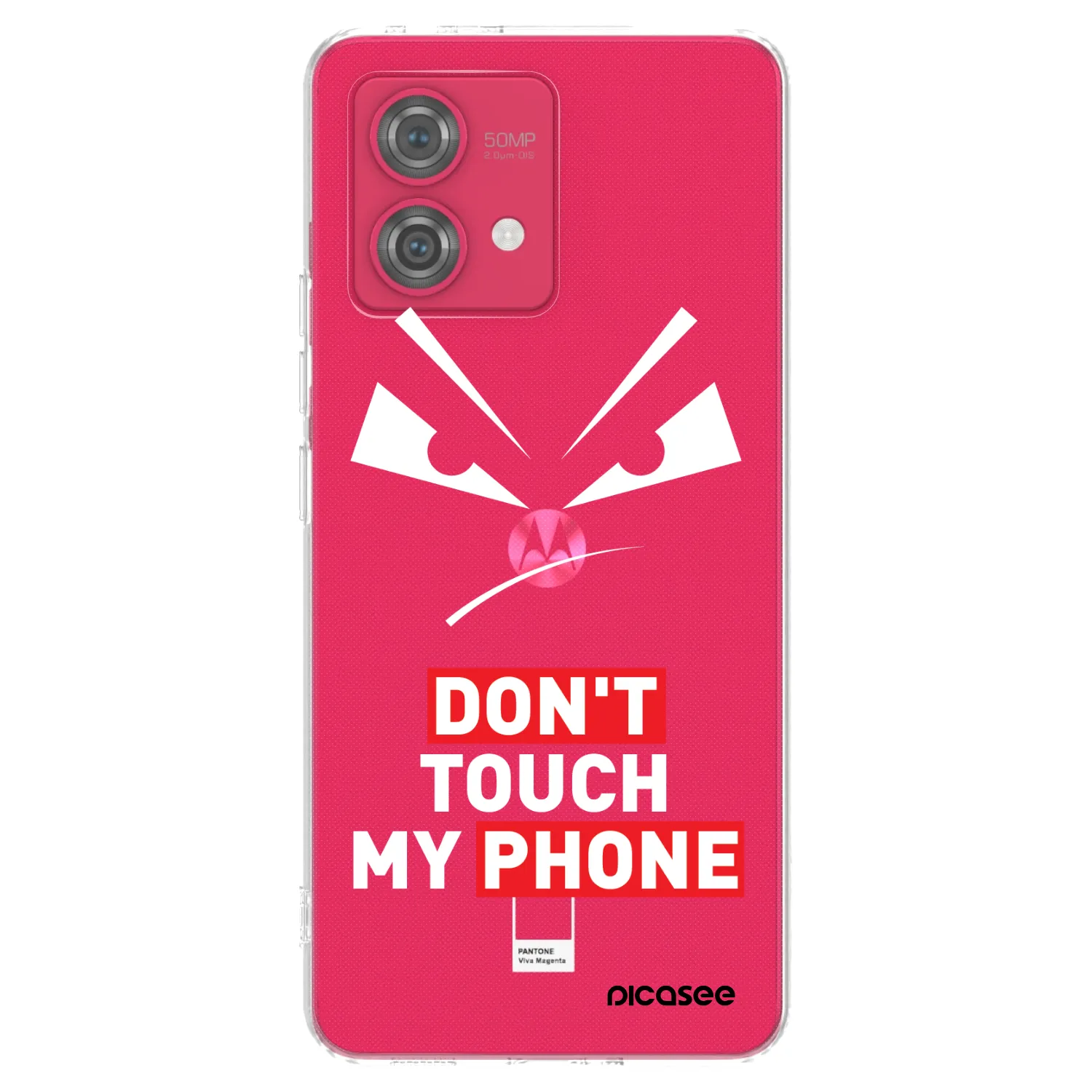 Picasee silikonska prozirna maskica za Motorola Moto G84 5G - Evil Eye - Transparent