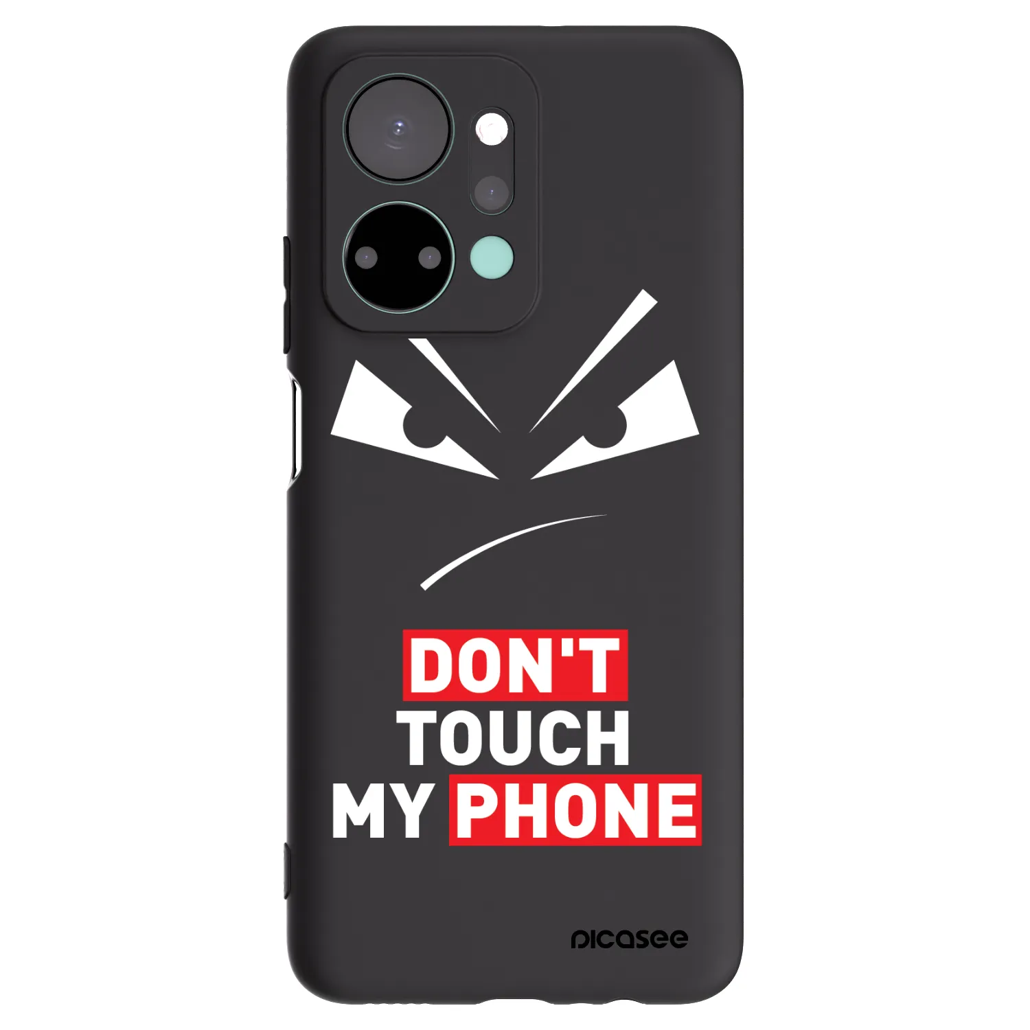 Picasee crna silikonska maskica za Honor X7a - Evil Eye - Transparent