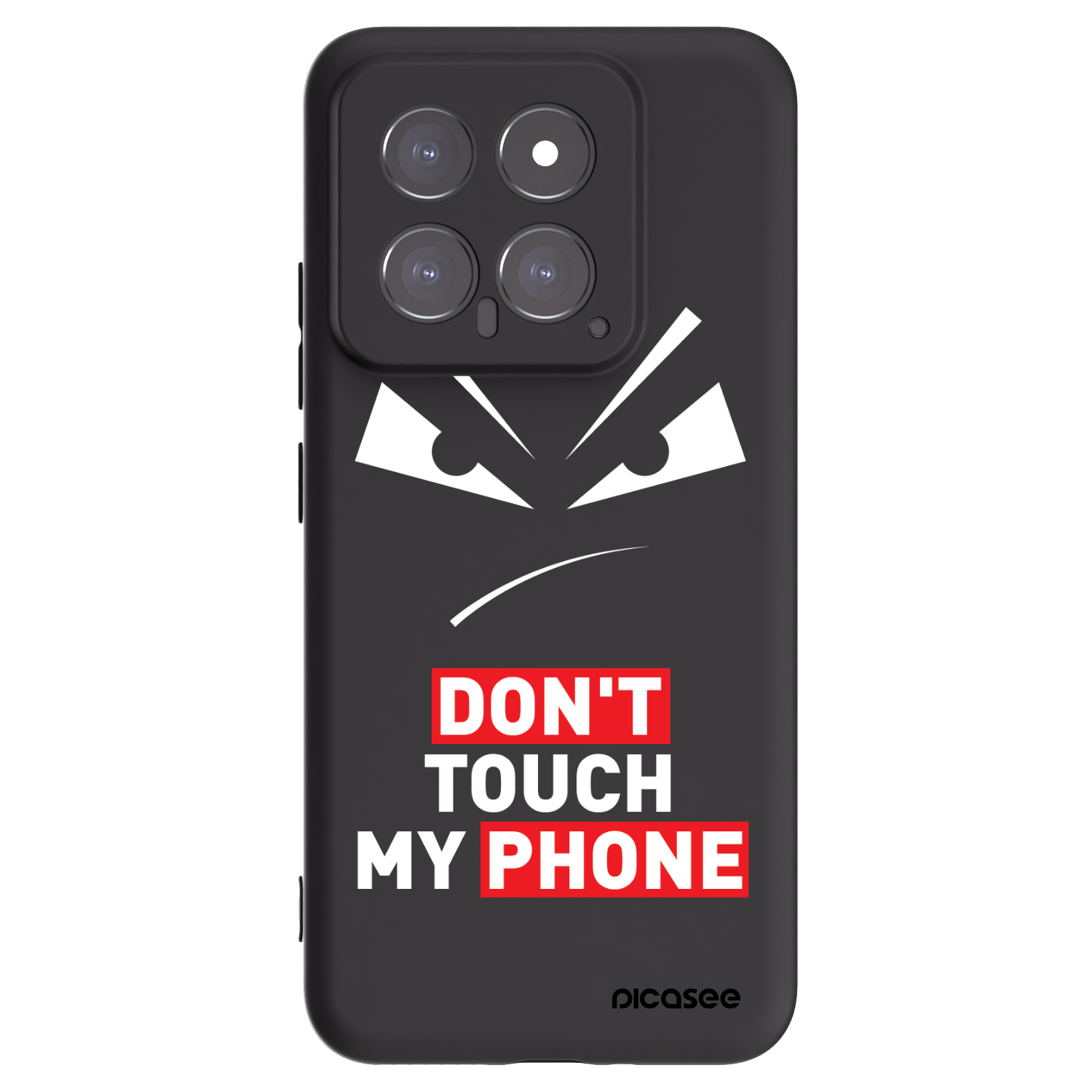 Picasee crna silikonska maskica za Xiaomi 14 - Evil Eye - Transparent