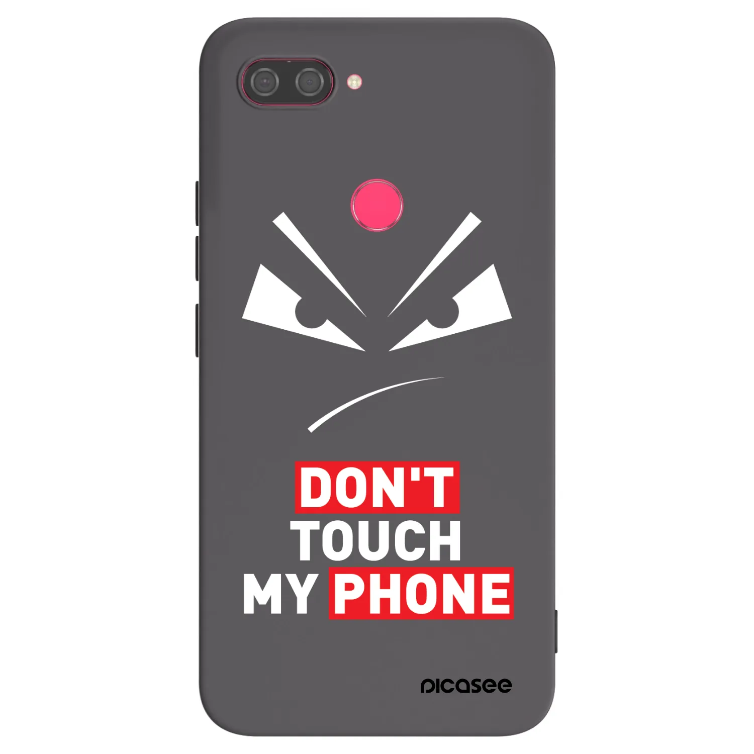 Picasee crna silikonska maskica za Xiaomi Mi 8 Lite - Evil Eye - Transparent
