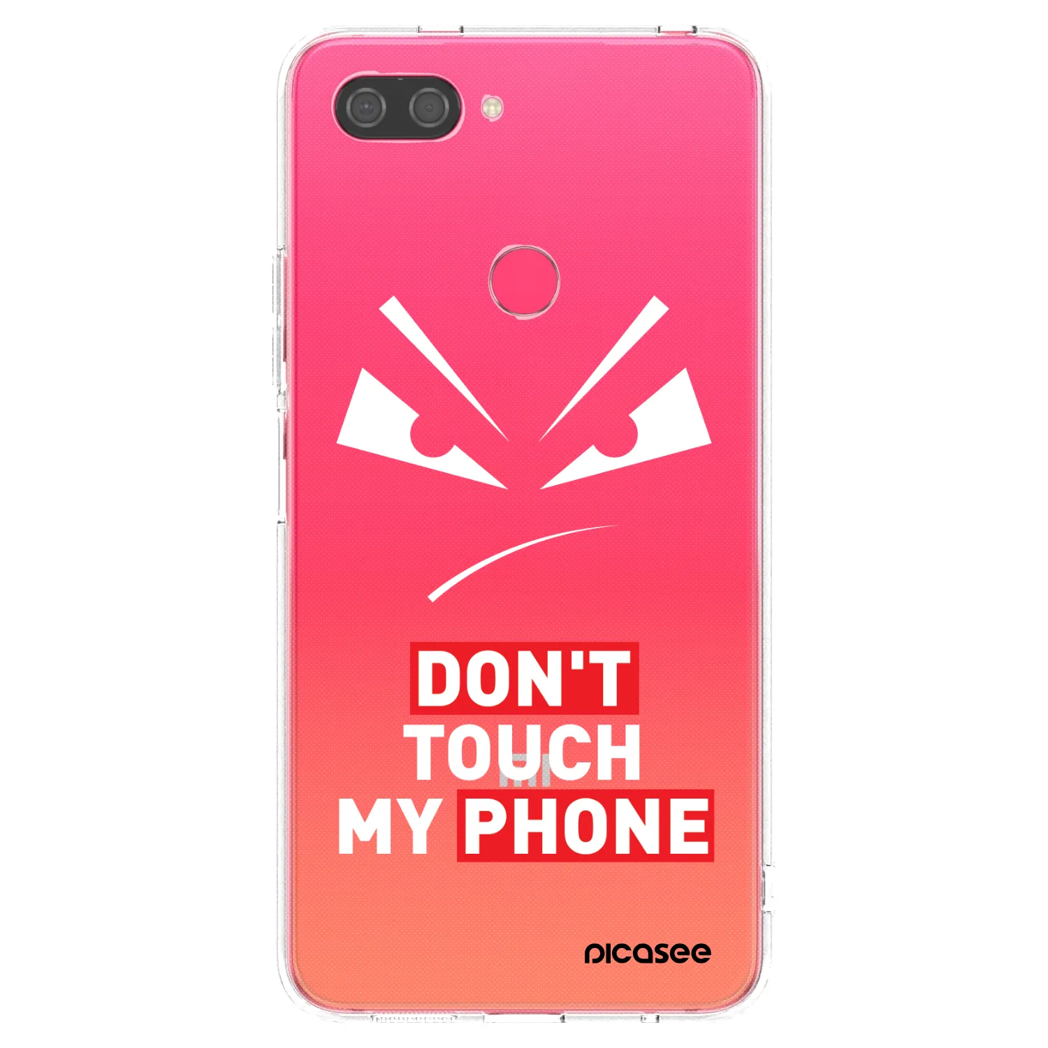 Picasee silikonska prozirna maskica za Xiaomi Mi 8 Lite - Evil Eye - Transparent