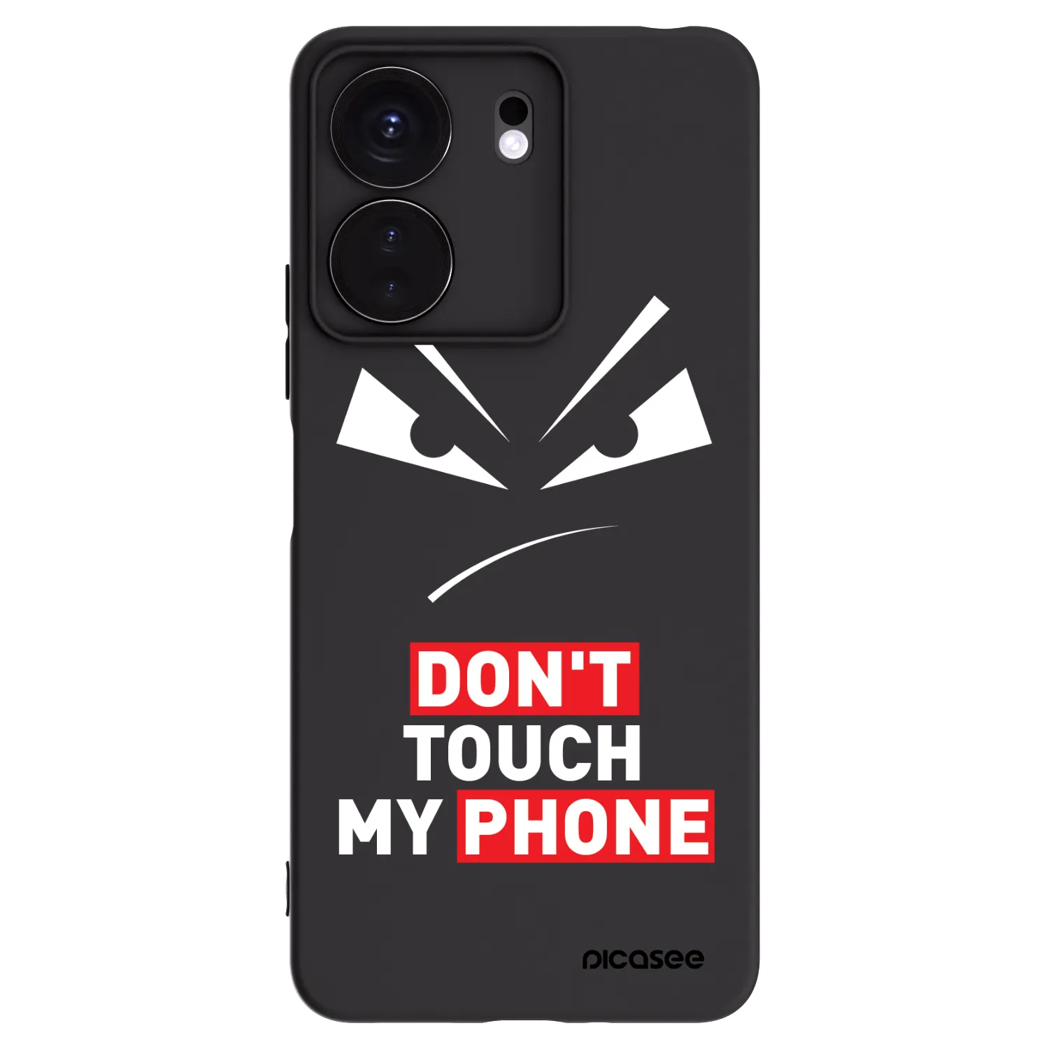 Picasee crna silikonska maskica za Xiaomi Redmi 13C 4G - Evil Eye - Transparent
