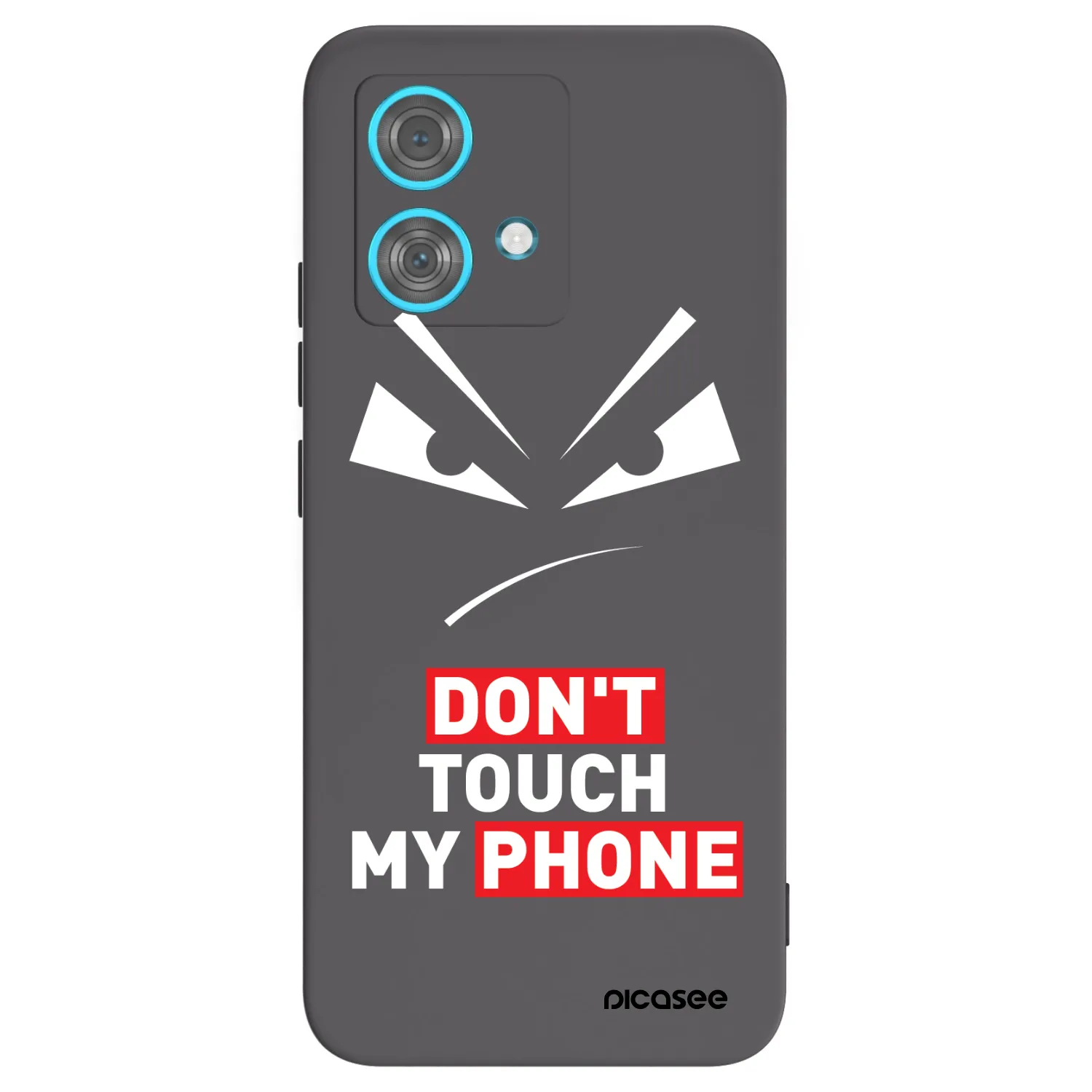 Picasee crna silikonska maskica za Motorola Edge 40 Neo - Evil Eye - Transparent