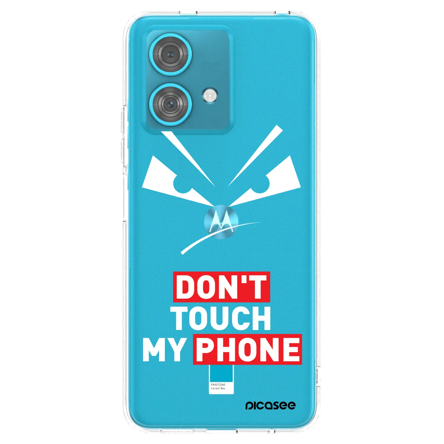 Picasee silikonska prozirna maskica za Motorola Edge 40 Neo - Evil Eye - Transparent