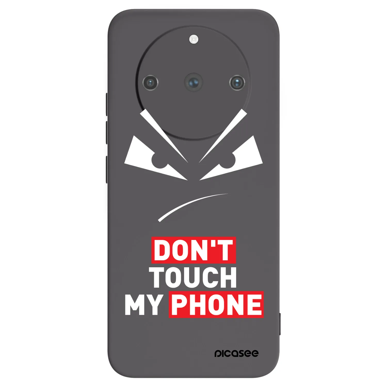 Picasee crna silikonska maskica za Realme 11 Pro+ - Evil Eye - Transparent