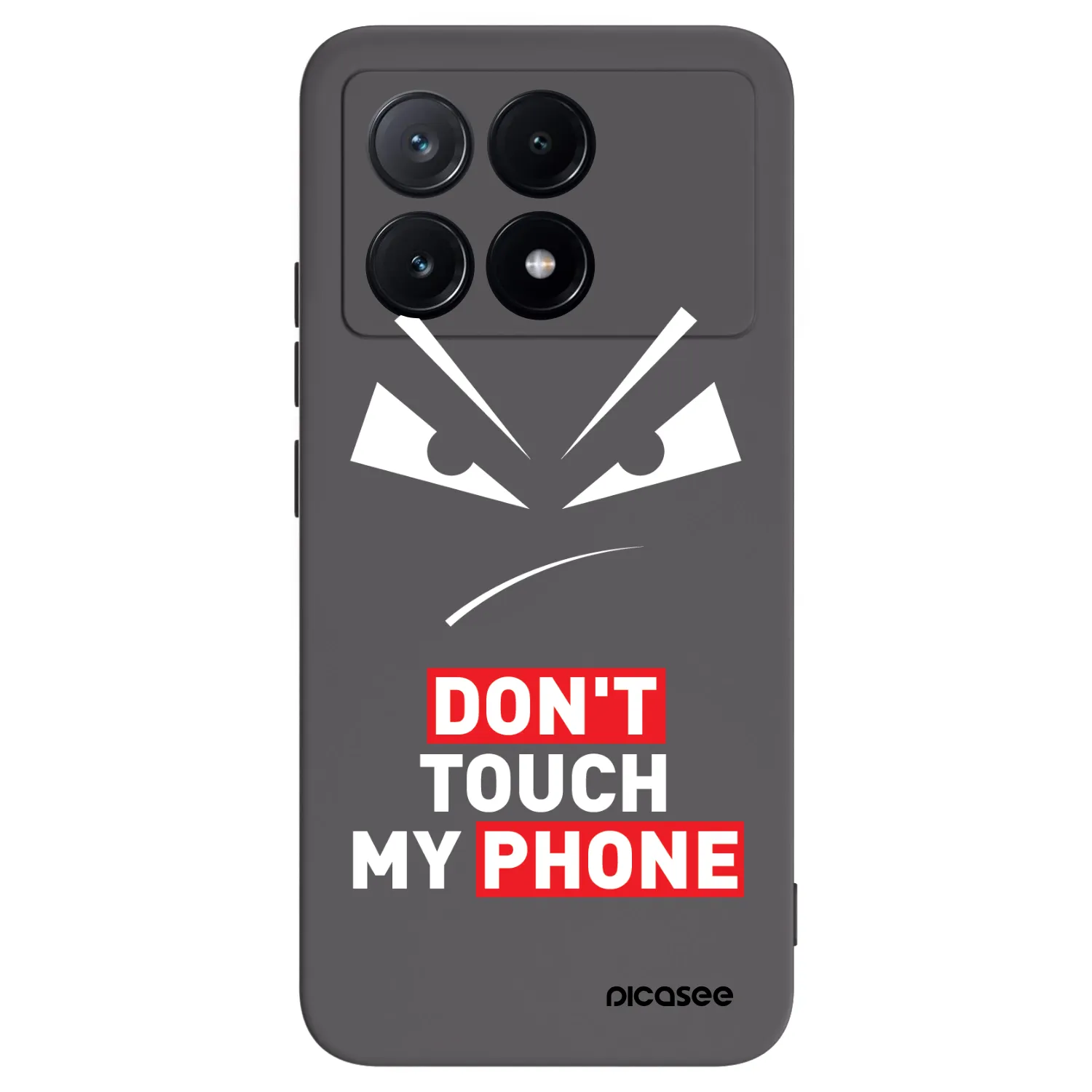 Picasee crna silikonska maskica za Xiaomi Poco X6 Pro - Evil Eye - Transparent