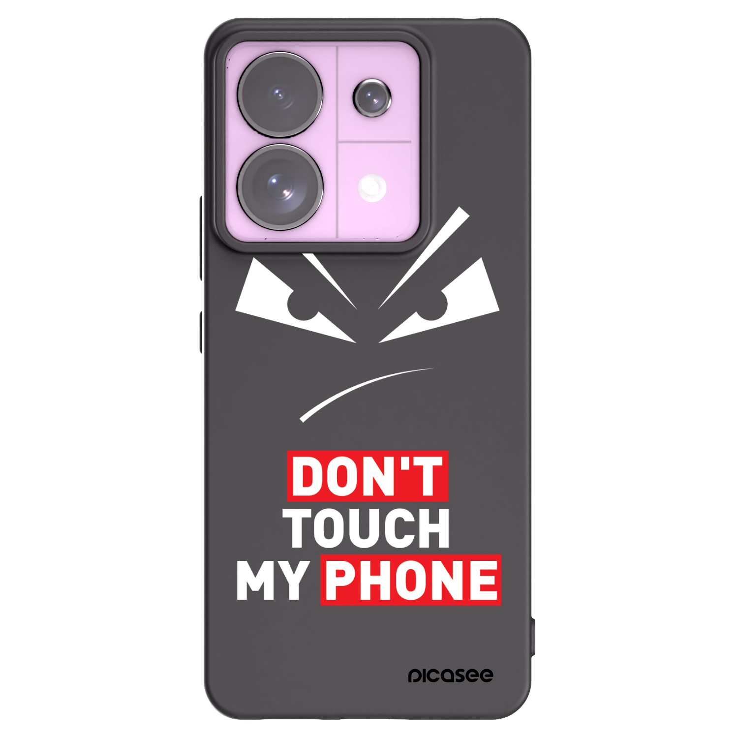 Picasee crna silikonska maskica za Xiaomi Redmi Note 13 Pro 5G - Evil Eye - Transparent