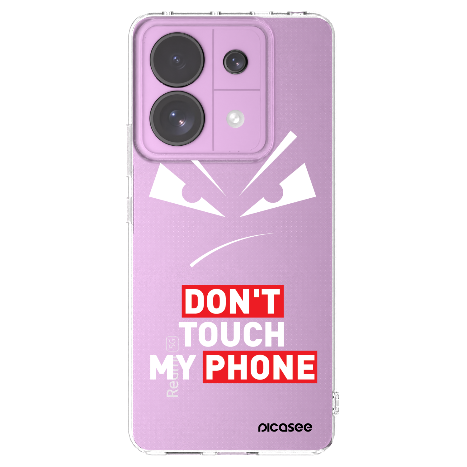 Picasee silikonska prozirna maskica za Xiaomi Redmi Note 13 Pro 5G - Evil Eye - Transparent