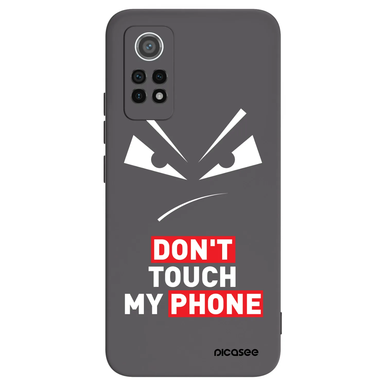Picasee crna silikonska maskica za Xiaomi Redmi Note 12 Pro 4G - Evil Eye - Transparent