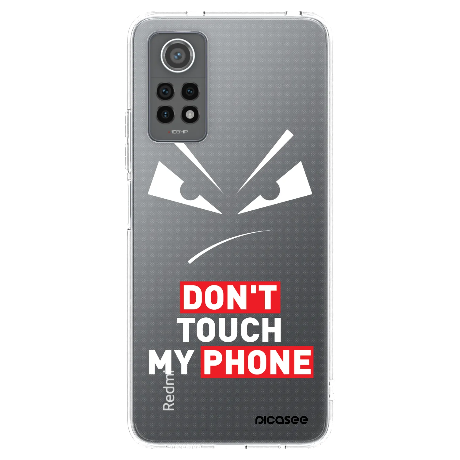 Picasee silikonska prozirna maskica za Xiaomi Redmi Note 12 Pro 4G - Evil Eye - Transparent