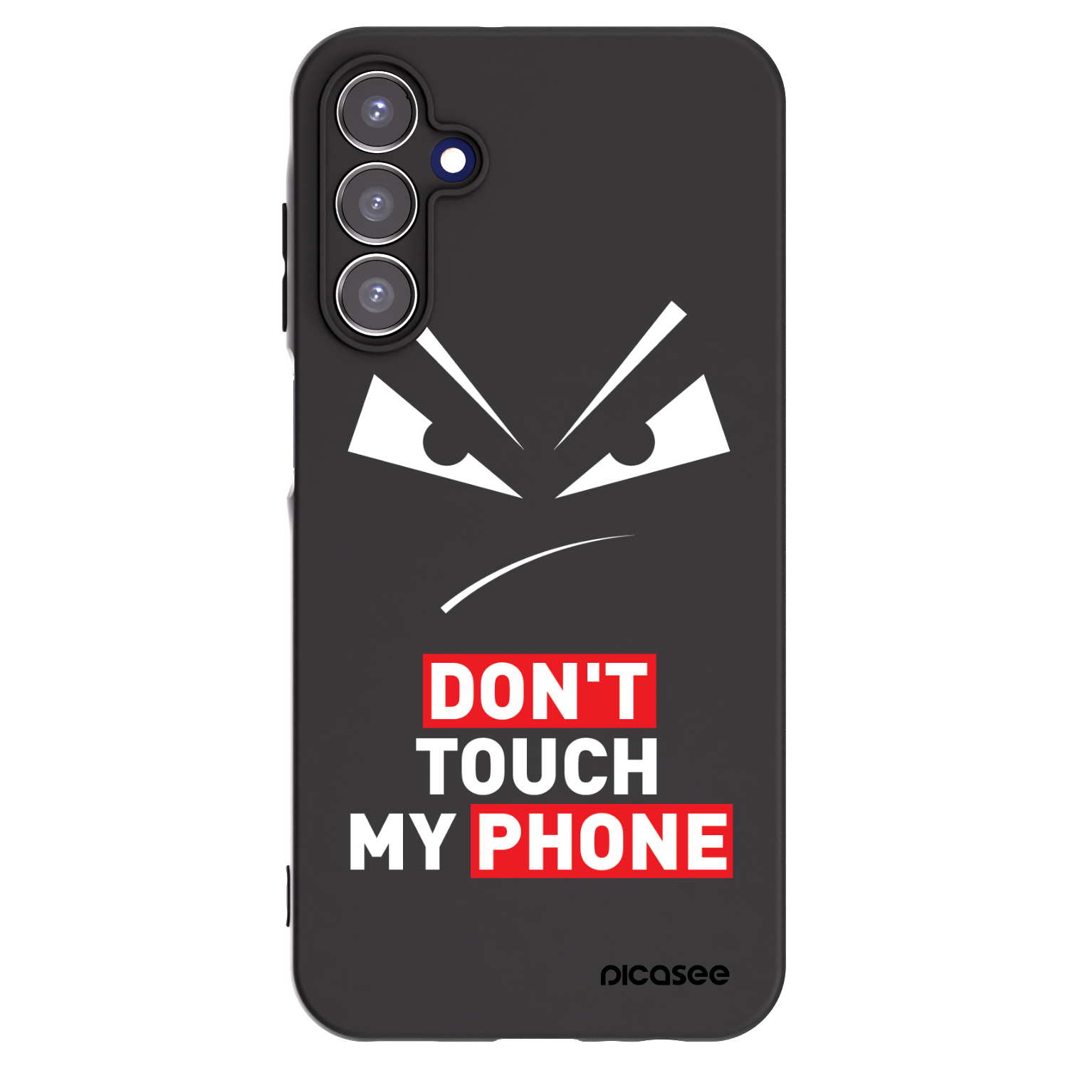 Picasee crna silikonska maskica za Samsung Galaxy A15 A155F 4G - Evil Eye - Transparent