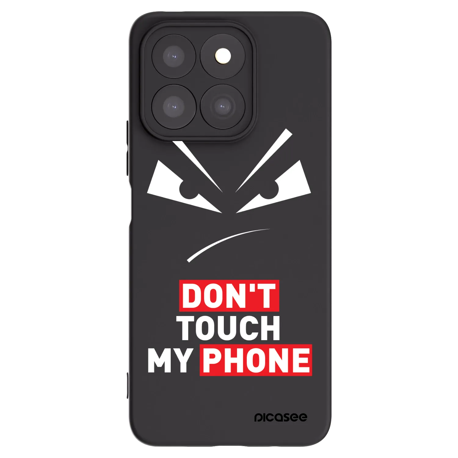 Picasee crna silikonska maskica za Honor X8b - Evil Eye - Transparent