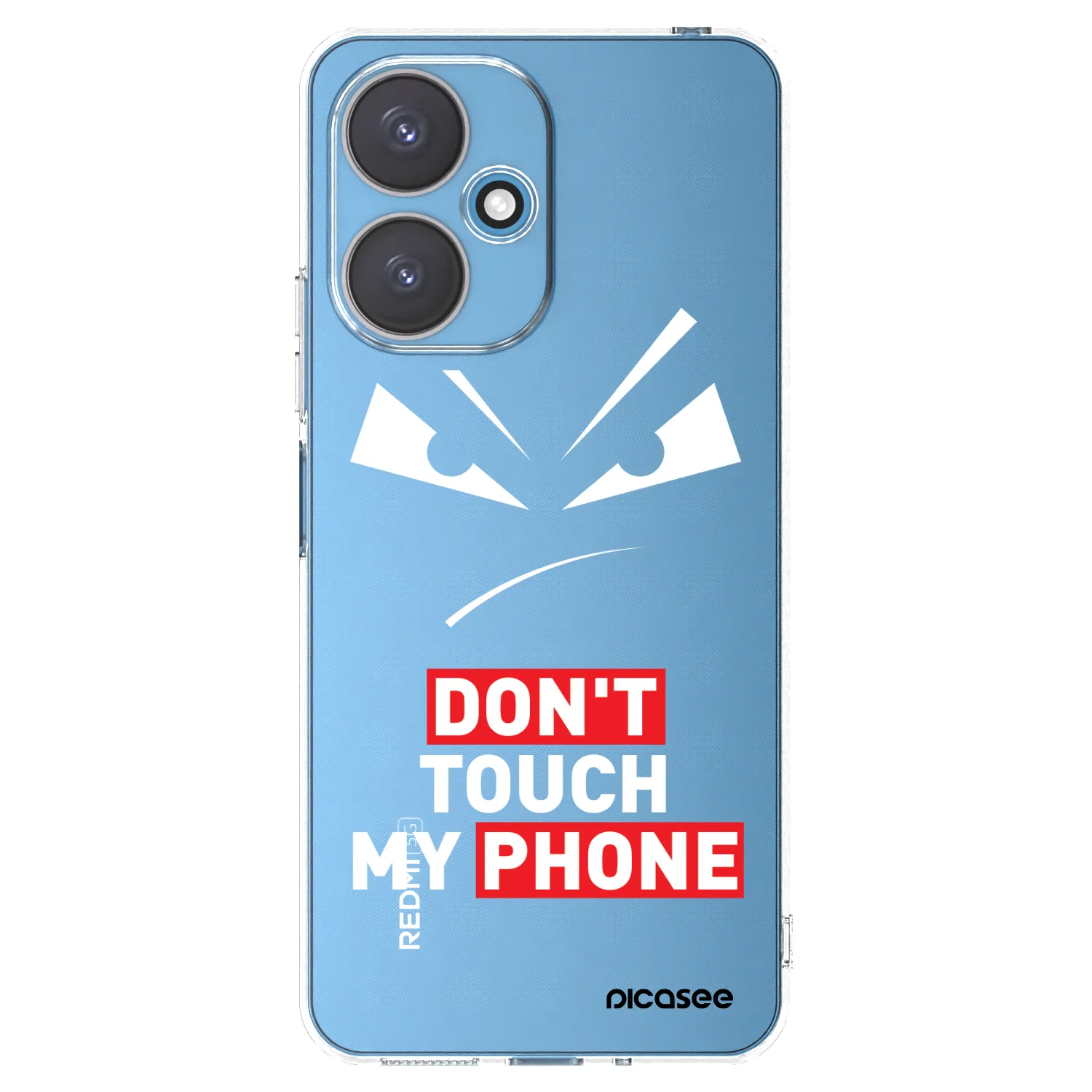 Picasee silikonska prozirna maskica za Xiaomi Redmi 13C 5G - Evil Eye - Transparent