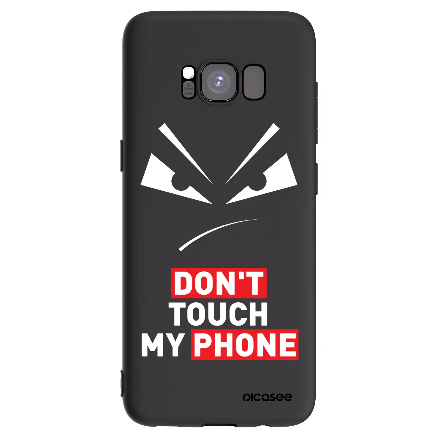 Picasee crna silikonska maskica za Samsung Galaxy S8 G950F - Evil Eye - Transparent