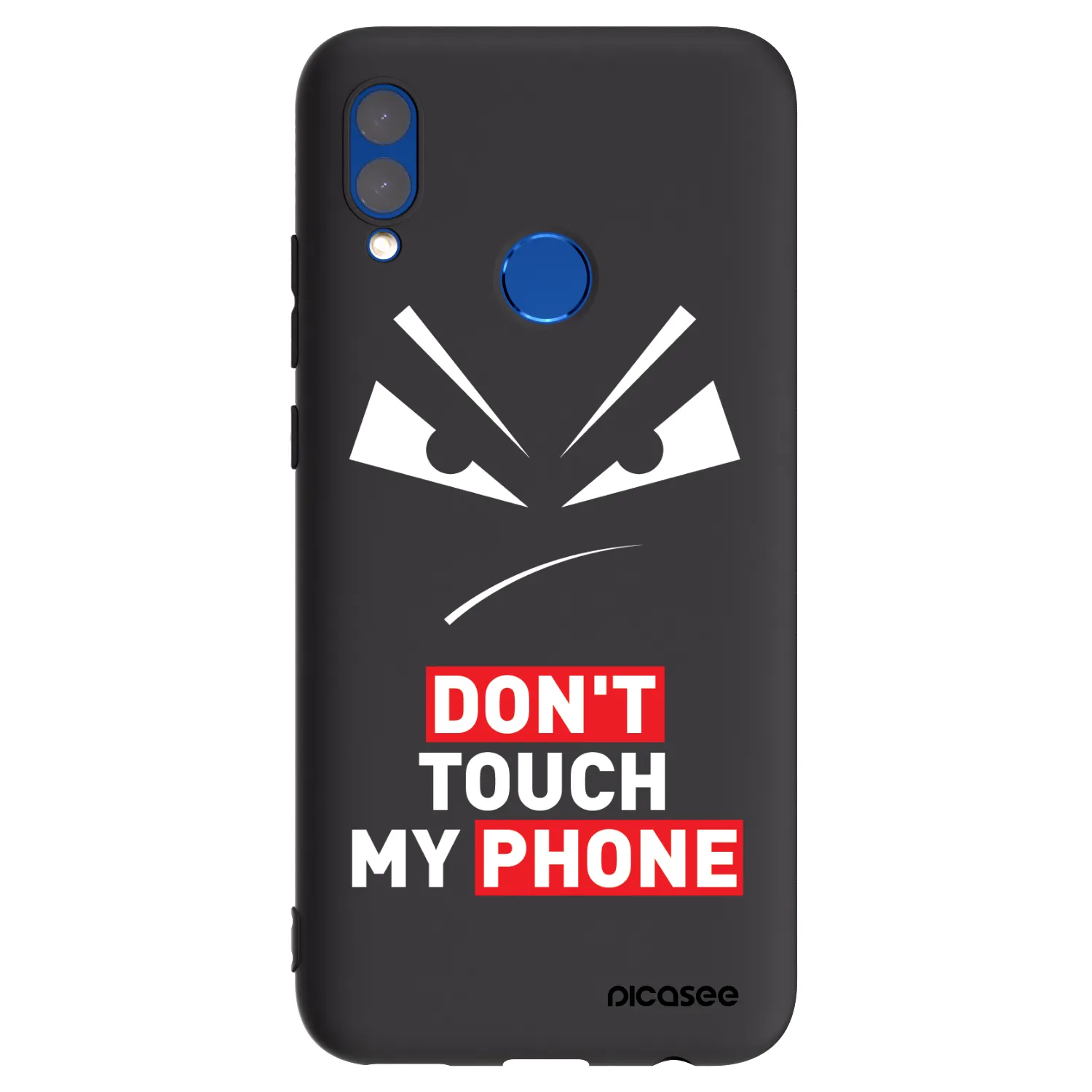 Picasee crna silikonska maskica za Huawei P Smart 2019 - Evil Eye - Transparent