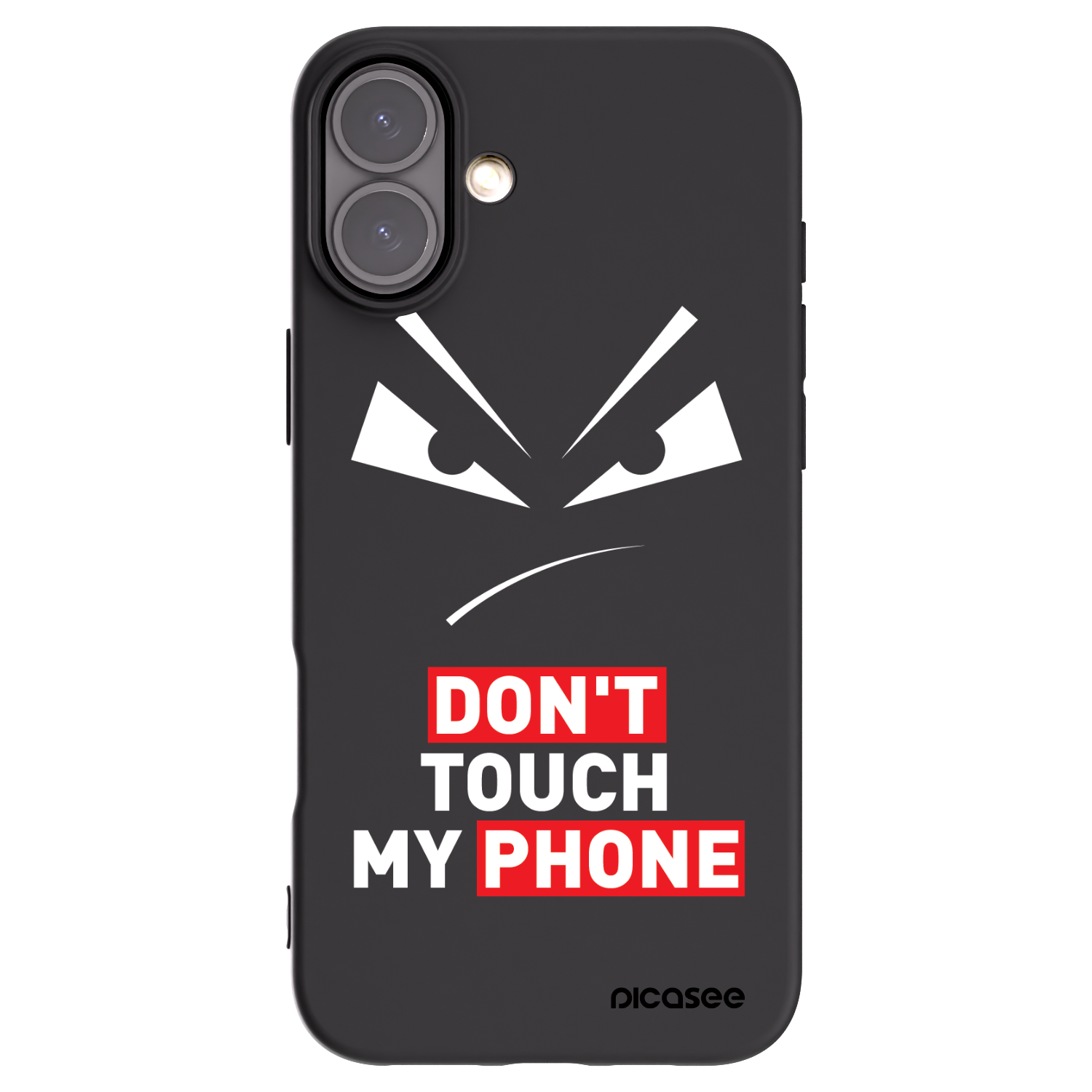 Picasee crna silikonska maskica za Apple iPhone 16 Plus - Evil Eye - Transparent