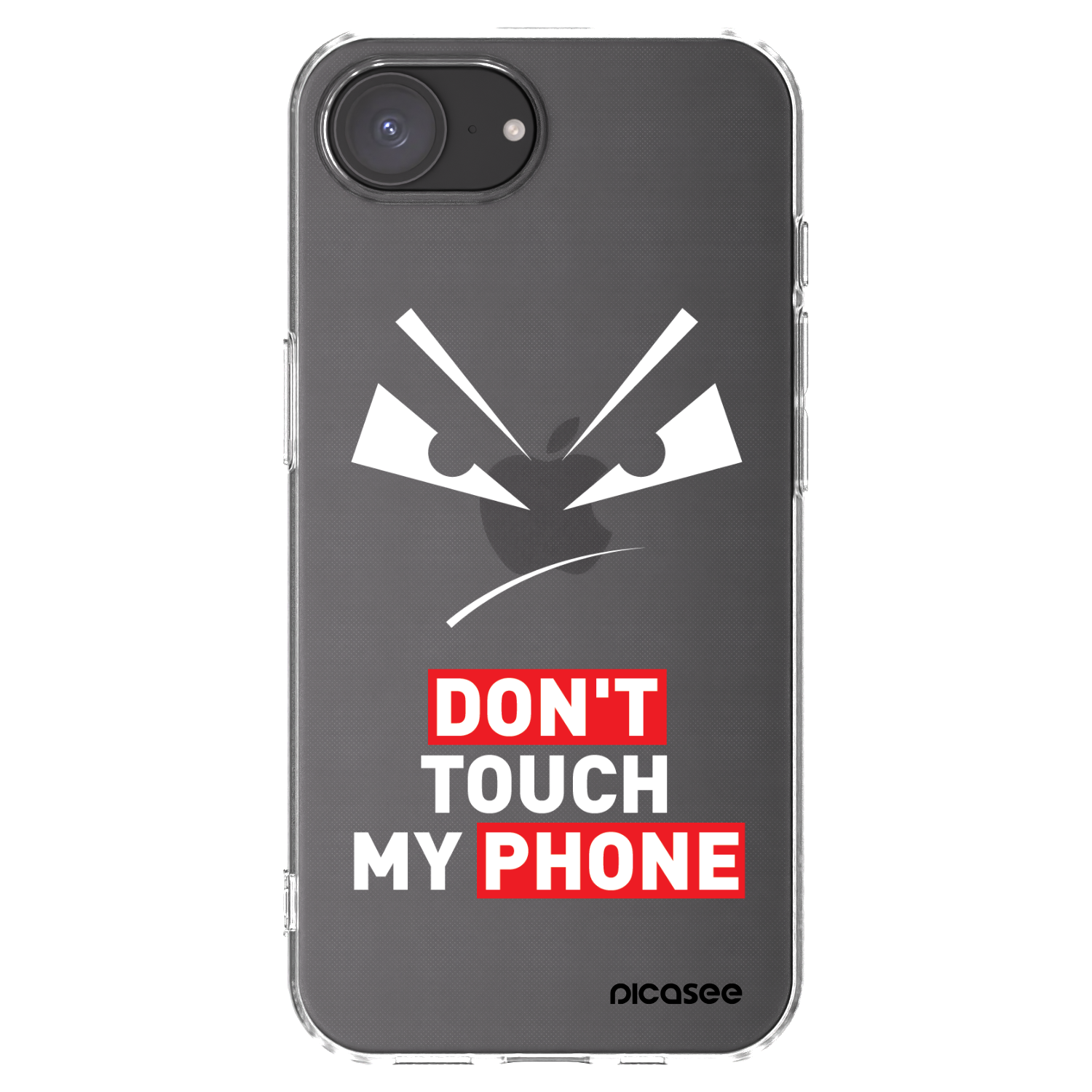 Picasee silikonska prozirna maskica za Apple iPhone 16e - Evil Eye - Transparent