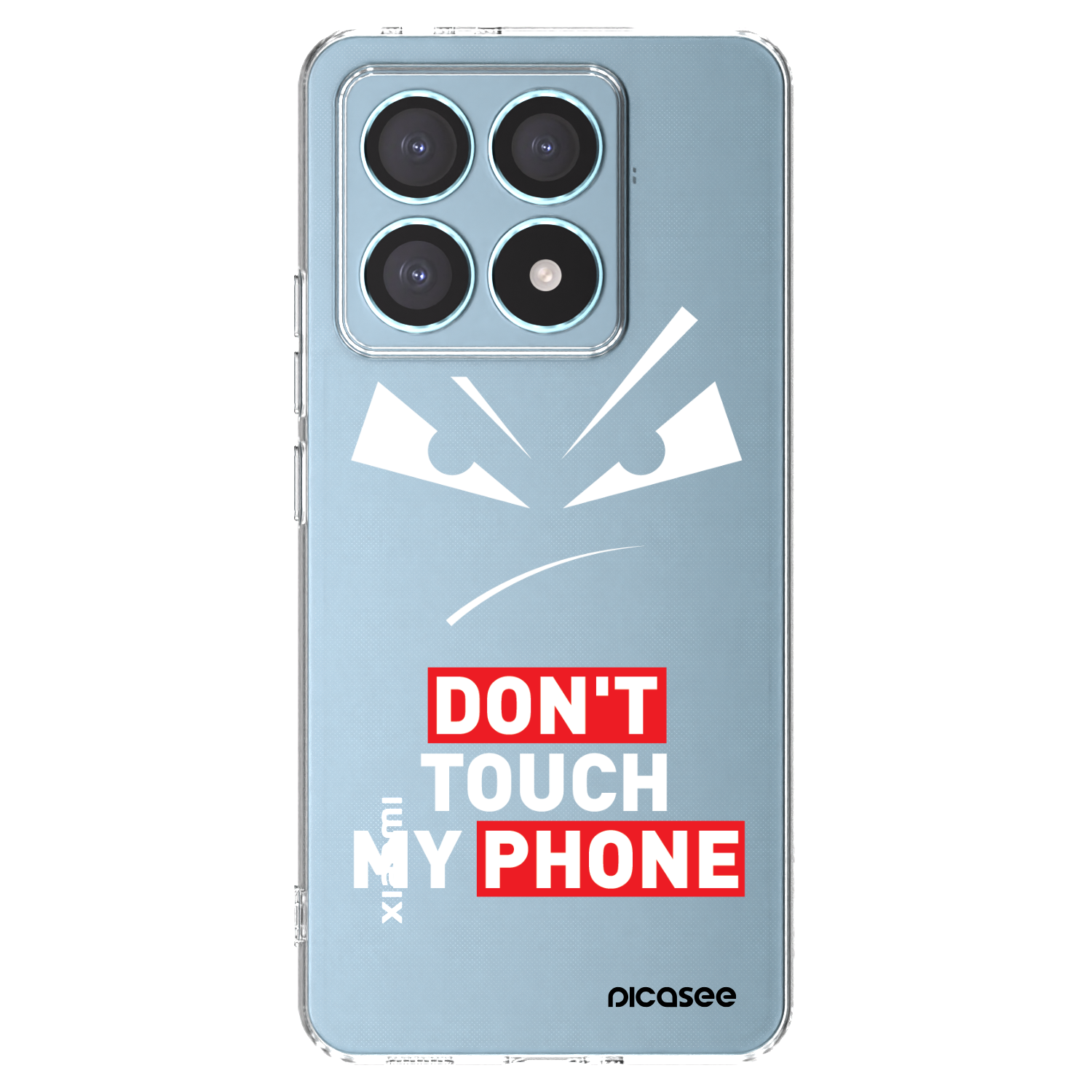 Picasee silikonska prozirna maskica za Xiaomi 14T Pro - Evil Eye - Transparent