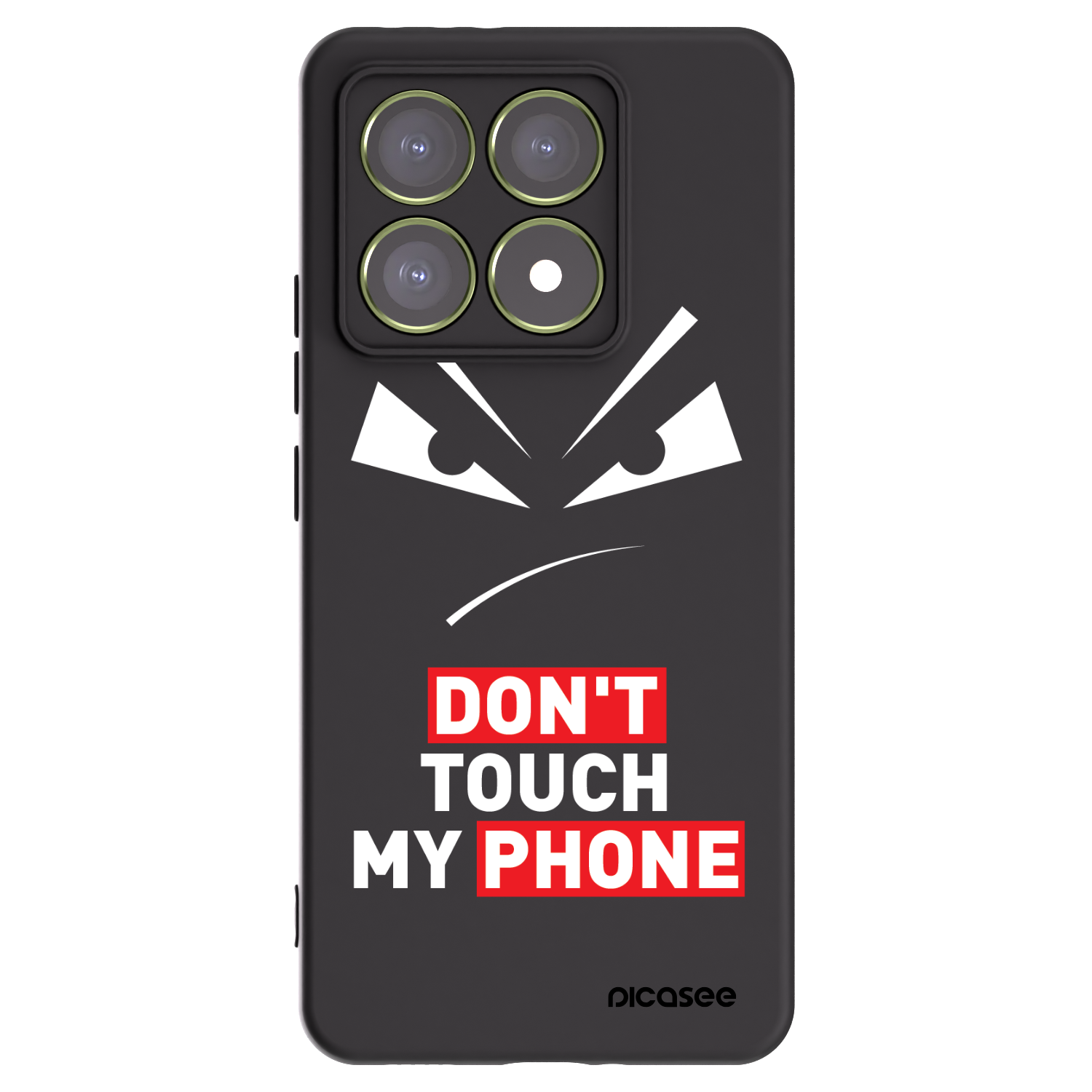 Picasee crna silikonska maskica za Xiaomi 14T - Evil Eye - Transparent
