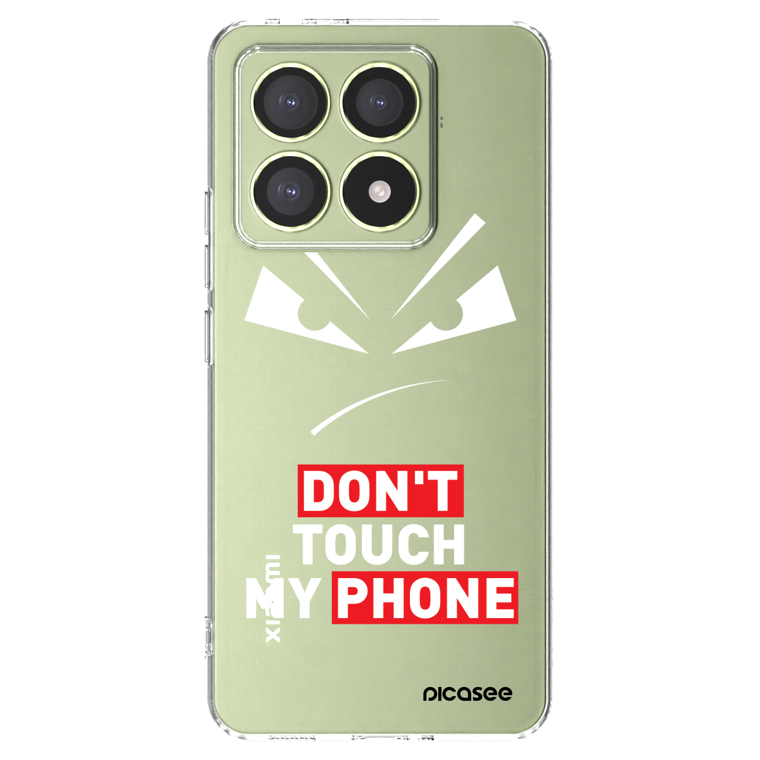 Picasee silikonska prozirna maskica za Xiaomi 14T - Evil Eye - Transparent