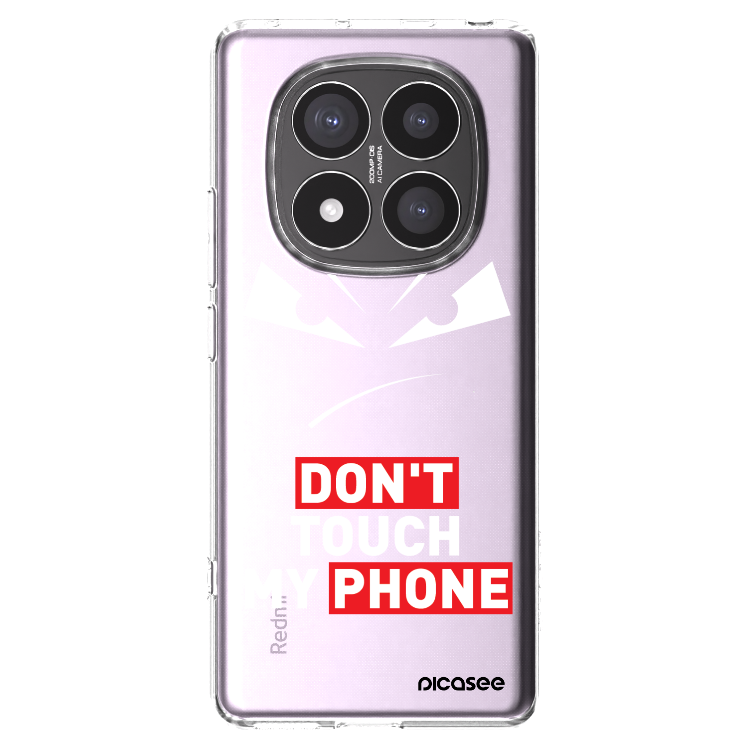 Picasee silikonska prozirna maskica za Xiaomi Redmi Note 14 Pro+ 5G - Evil Eye - Transparent