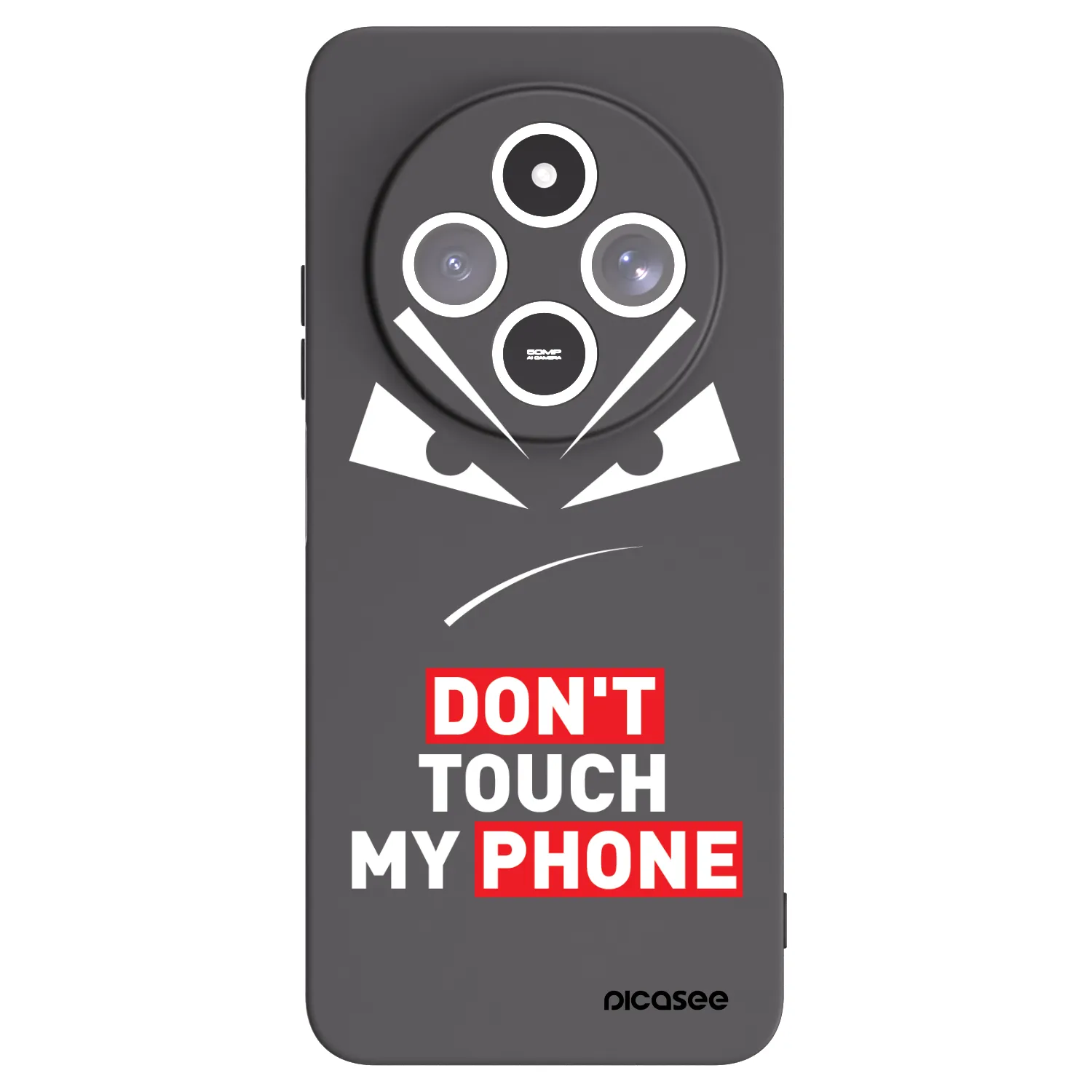 Picasee crna silikonska maskica za Xiaomi Redmi 14C - Evil Eye - Transparent