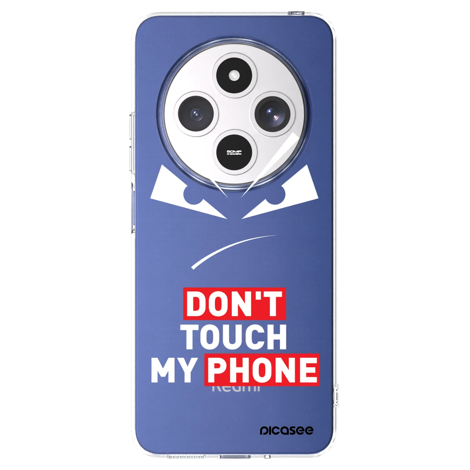 Picasee silikonska prozirna maskica za Xiaomi Redmi 14C - Evil Eye - Transparent