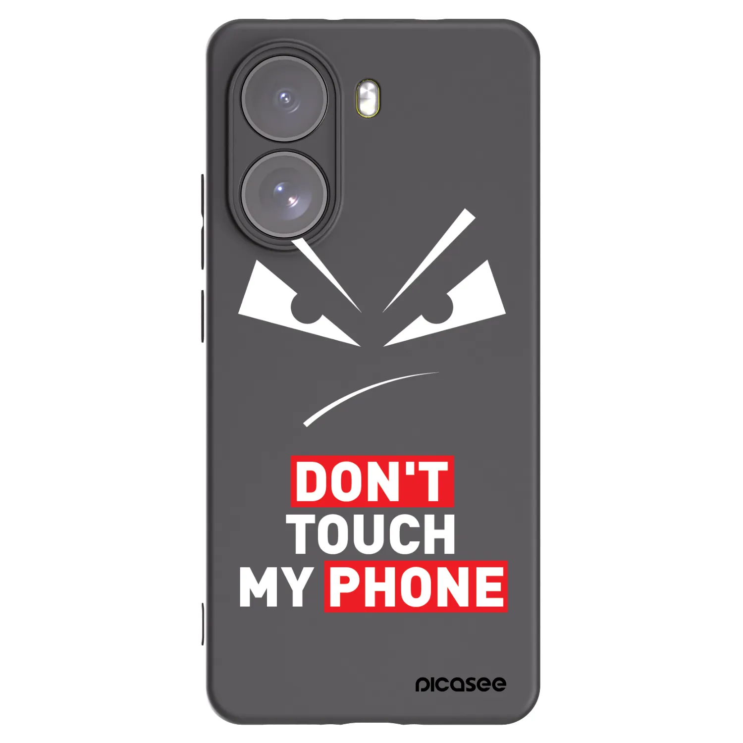 Picasee crna silikonska maskica za Xiaomi Poco X7 - Evil Eye - Transparent