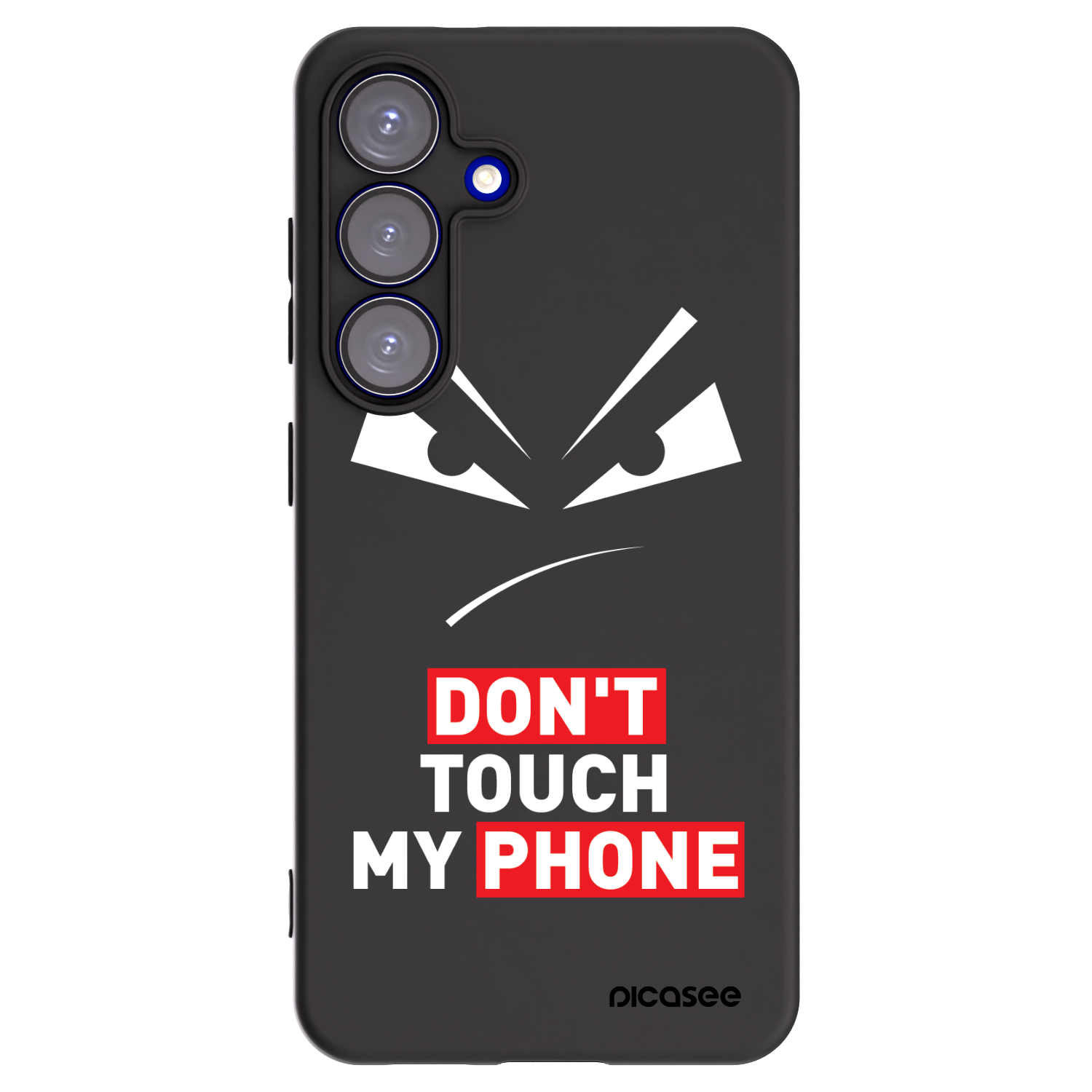 Picasee crna silikonska maskica za Samsung Galaxy S25 5G - Evil Eye - Transparent