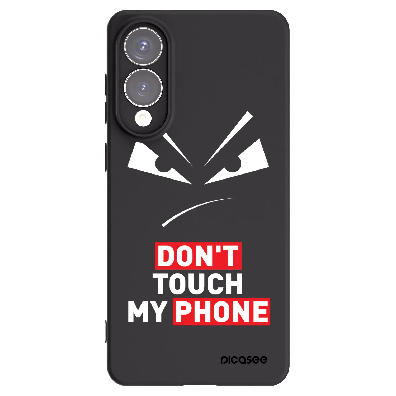 Picasee crna silikonska maskica za Samsung Galaxy S25 Edge 5G - Evil Eye - Transparent